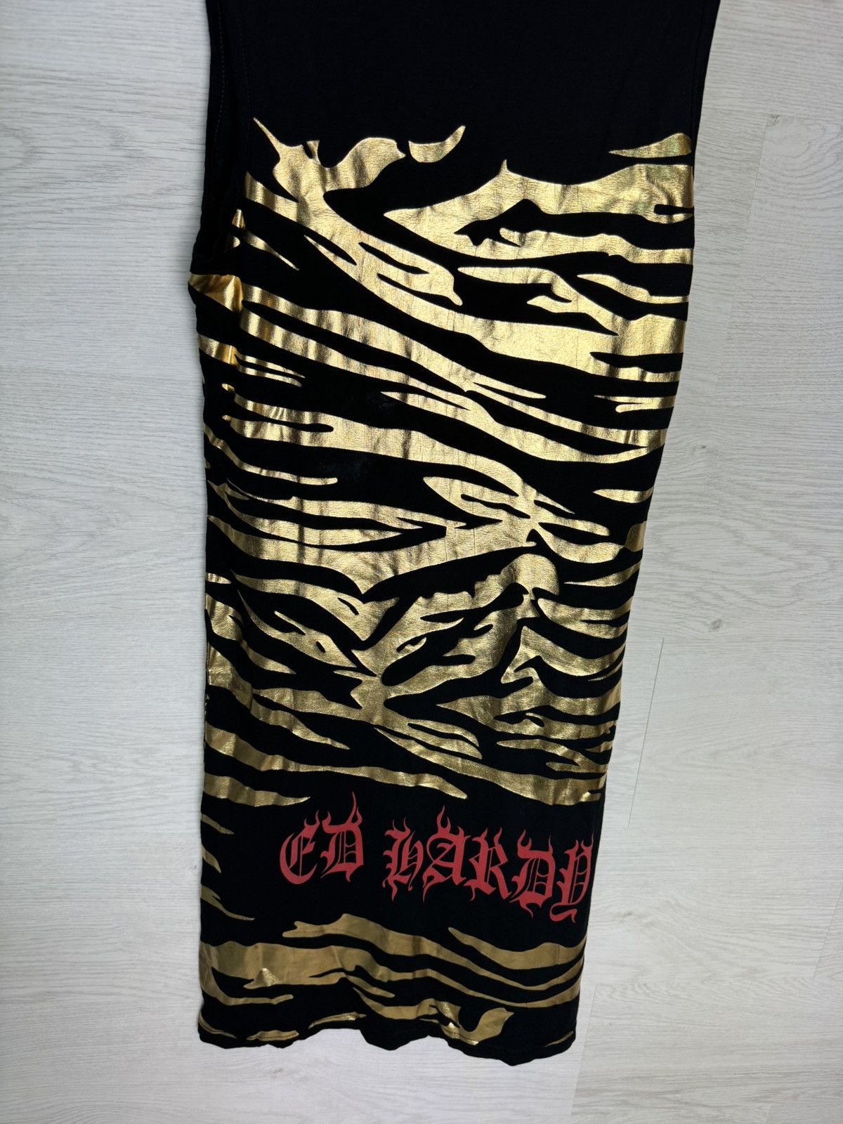 Ed Hardy Ed Hardy Dress Gold Zebra Skull Graphic Size M / US 6-8 / IT 42-44 - 8 Thumbnail