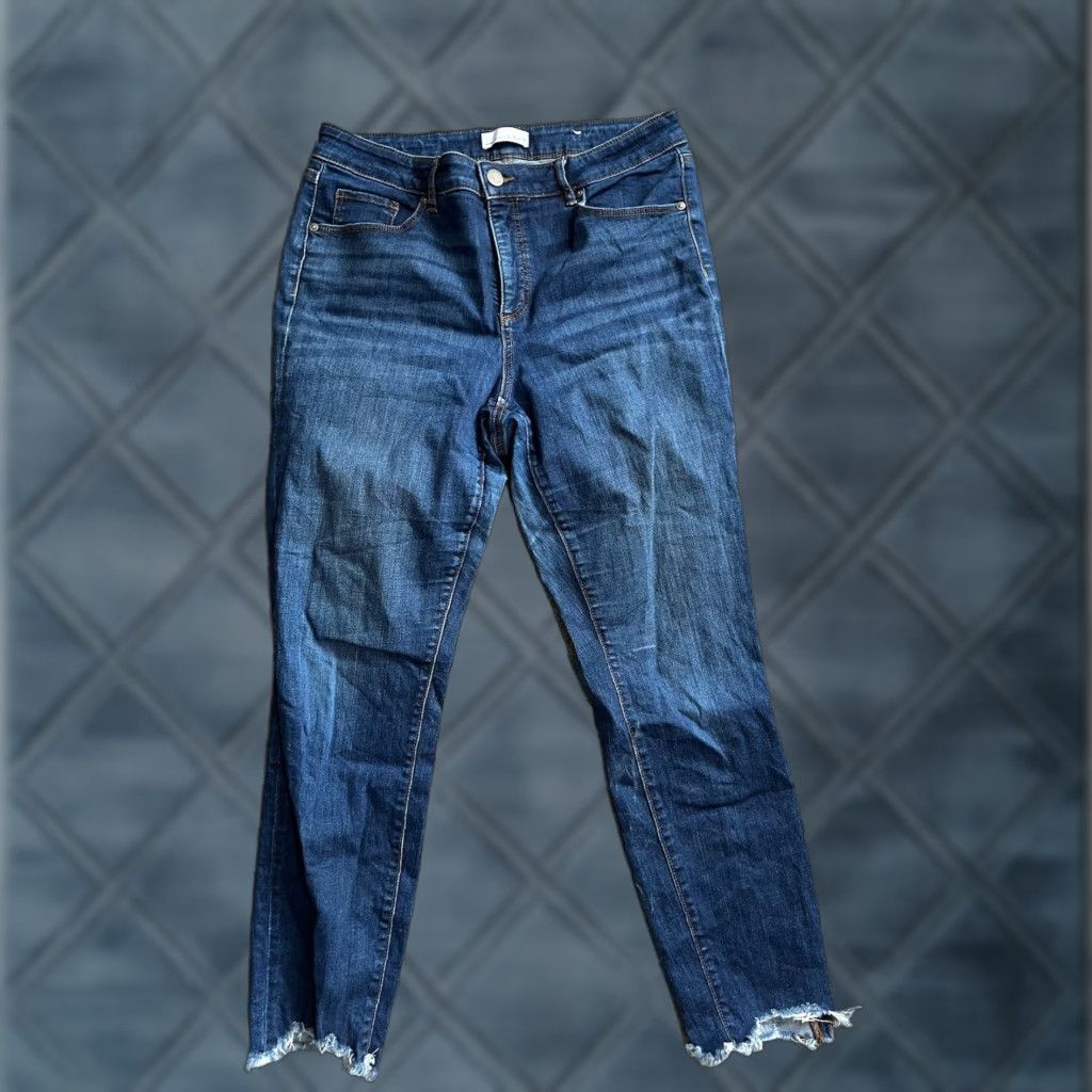 Loft LOFT Jeans Womens 30/10 Blue Curvy Skinny Corduroy Stretch Pockets Size 30" / US 8 / IT 44 - 1 Thumbnail
