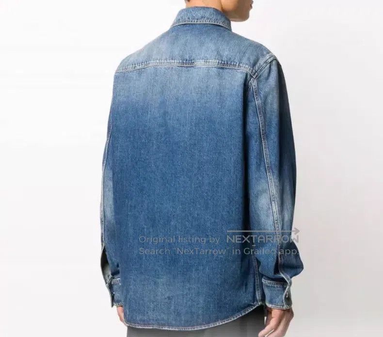 Valentino Valentino Denim shirt with big logo print Size US L / EU 52-54 / 3 - 3 Thumbnail