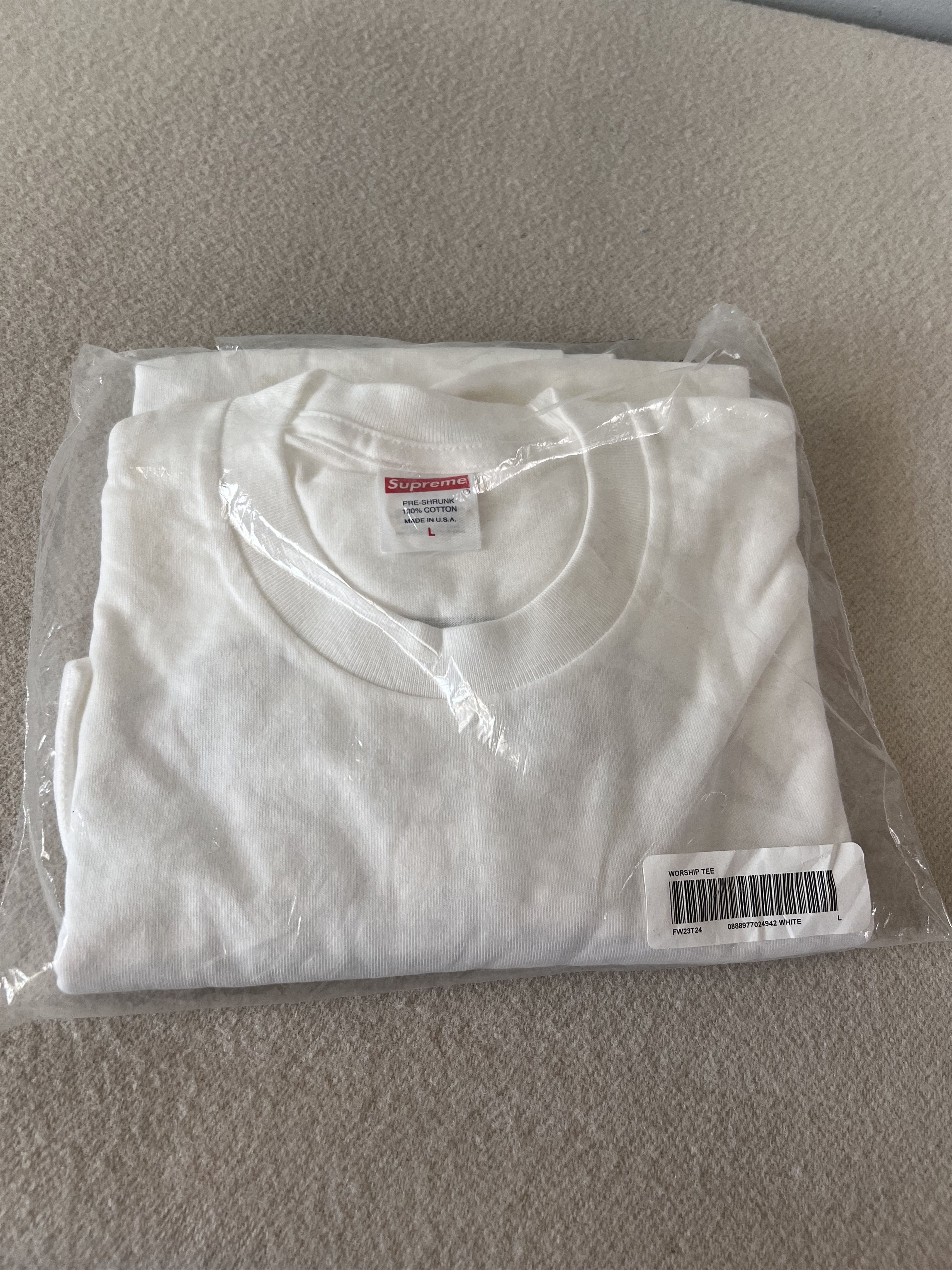 Supreme Supreme Worship Tee in White Size US L / EU 52-54 / 3 - 2 Thumbnail