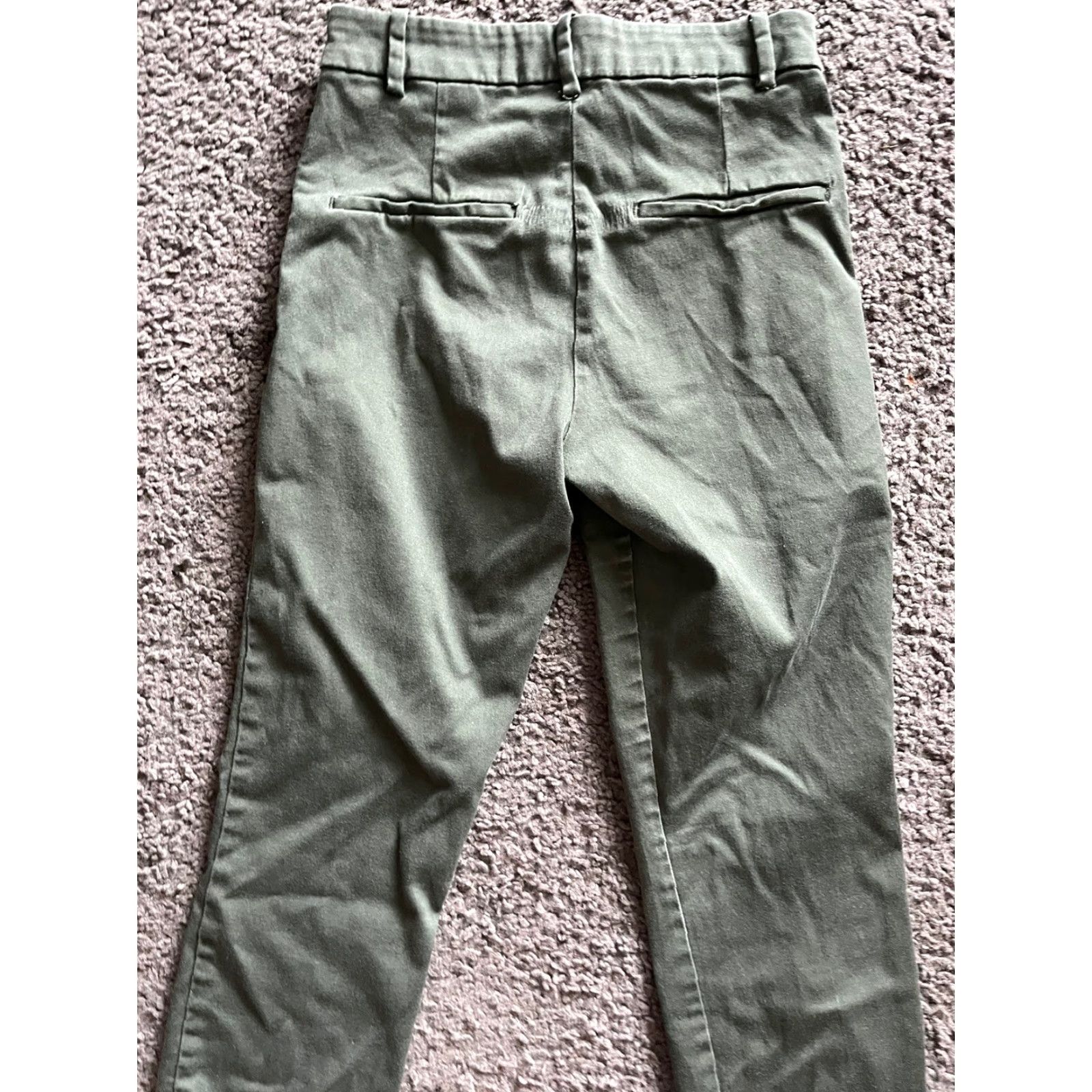 H&M H&M Dress Pants Women 2 Olive Green Dress Pants Adult Regular Ankle Zip Side Pull On Slim Fit Women's Pants 2 Midsummer? Size 26" / US 2 / IT 38 - 4 Thumbnail