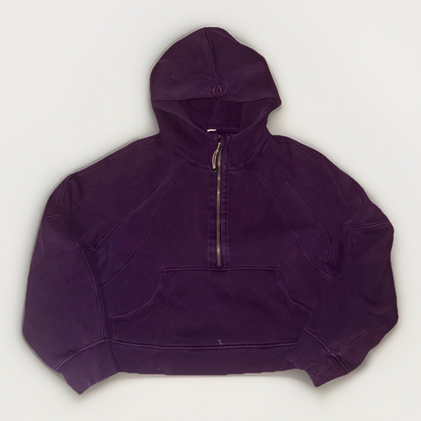 Lululemon Women’s Lululemon Quarter Zip Hoodie Purple Cropped M/L Size M / US 6-8 / IT 42-44 - 1 Thumbnail