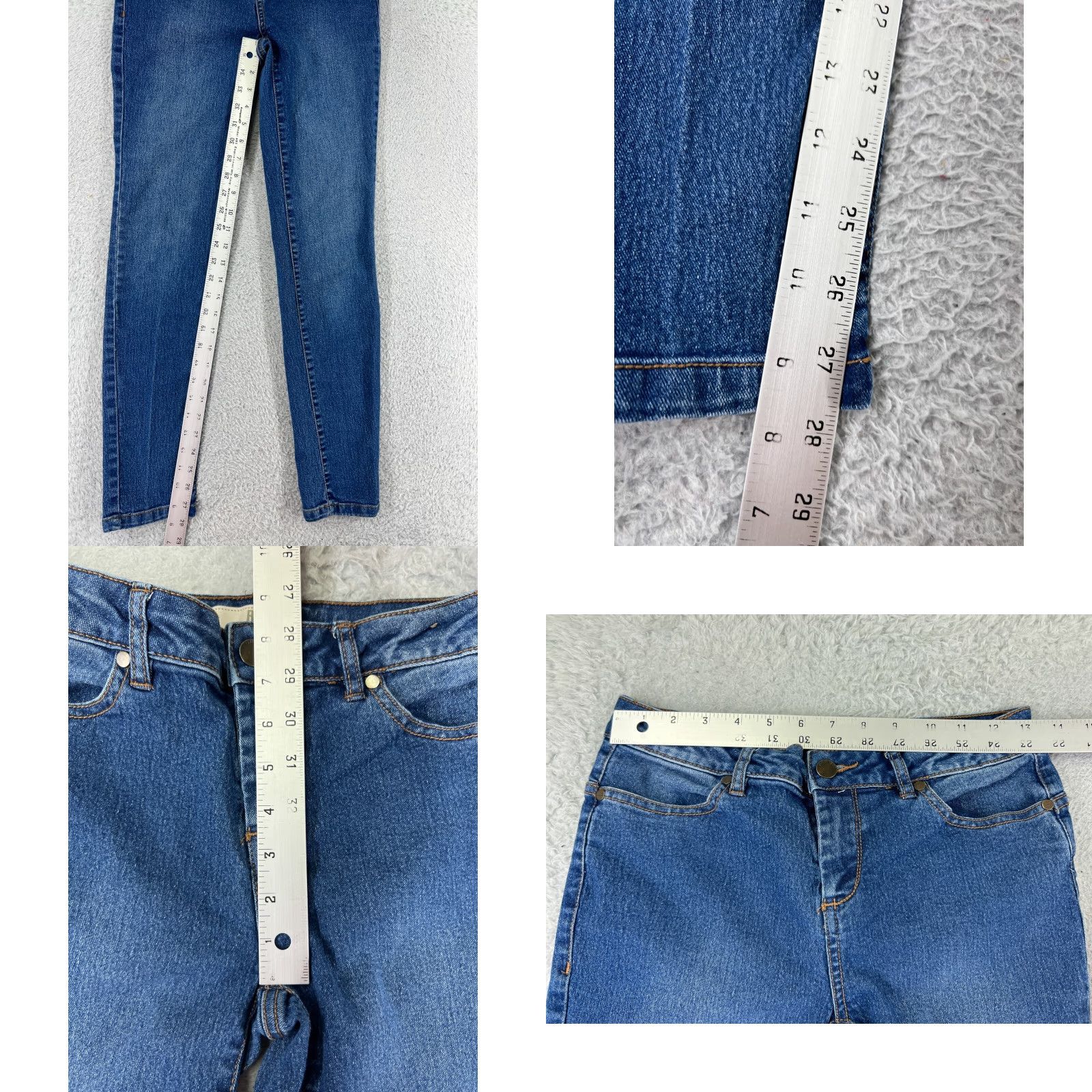 Route 66 Route 66 Jeans Womens 25 Blue Denim Skinny Tapered Cotton Blend Stretch Size 42" / US 20 - 8 Thumbnail