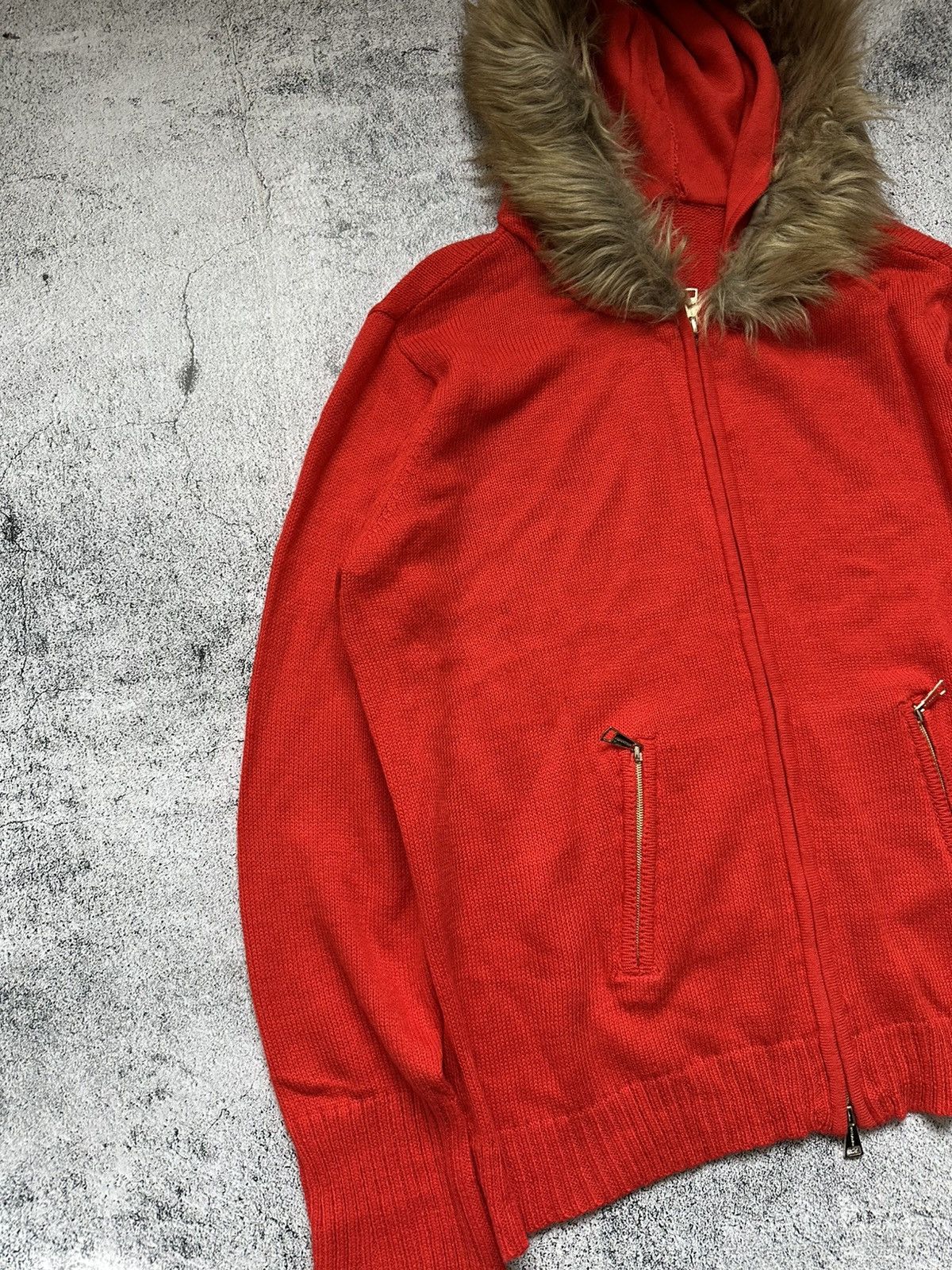 Japanese Brand If Was Six Nine Style Women's Faux Fur Hoodie Orange Size L / US 10 / IT 46 - 4 Thumbnail