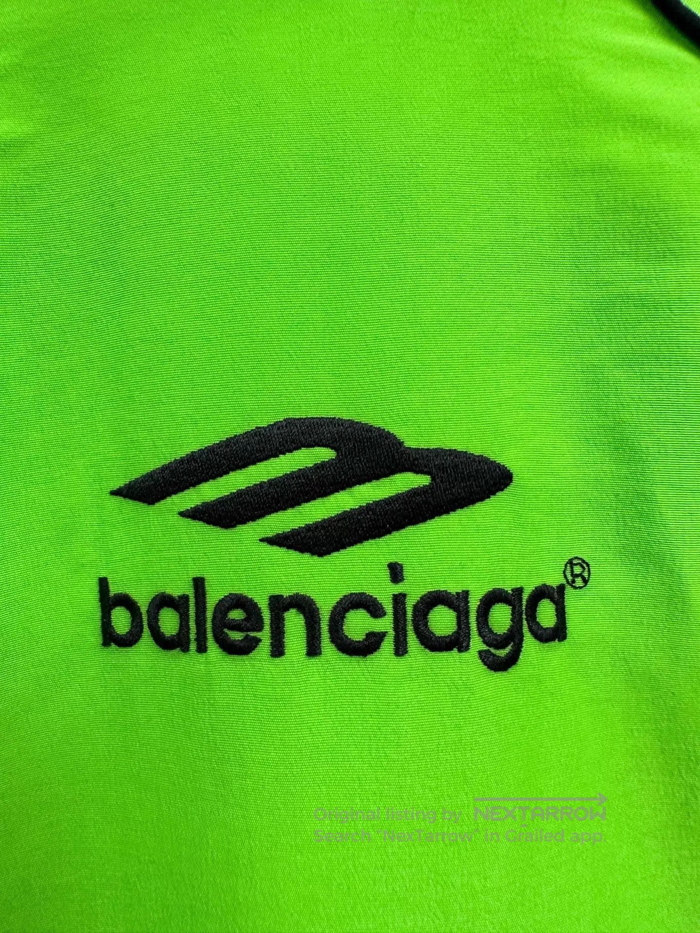 Balenciaga Green Lightweight Zip-Up Jacket, XS. Size US XS / EU 42 / 0 - 6 Thumbnail
