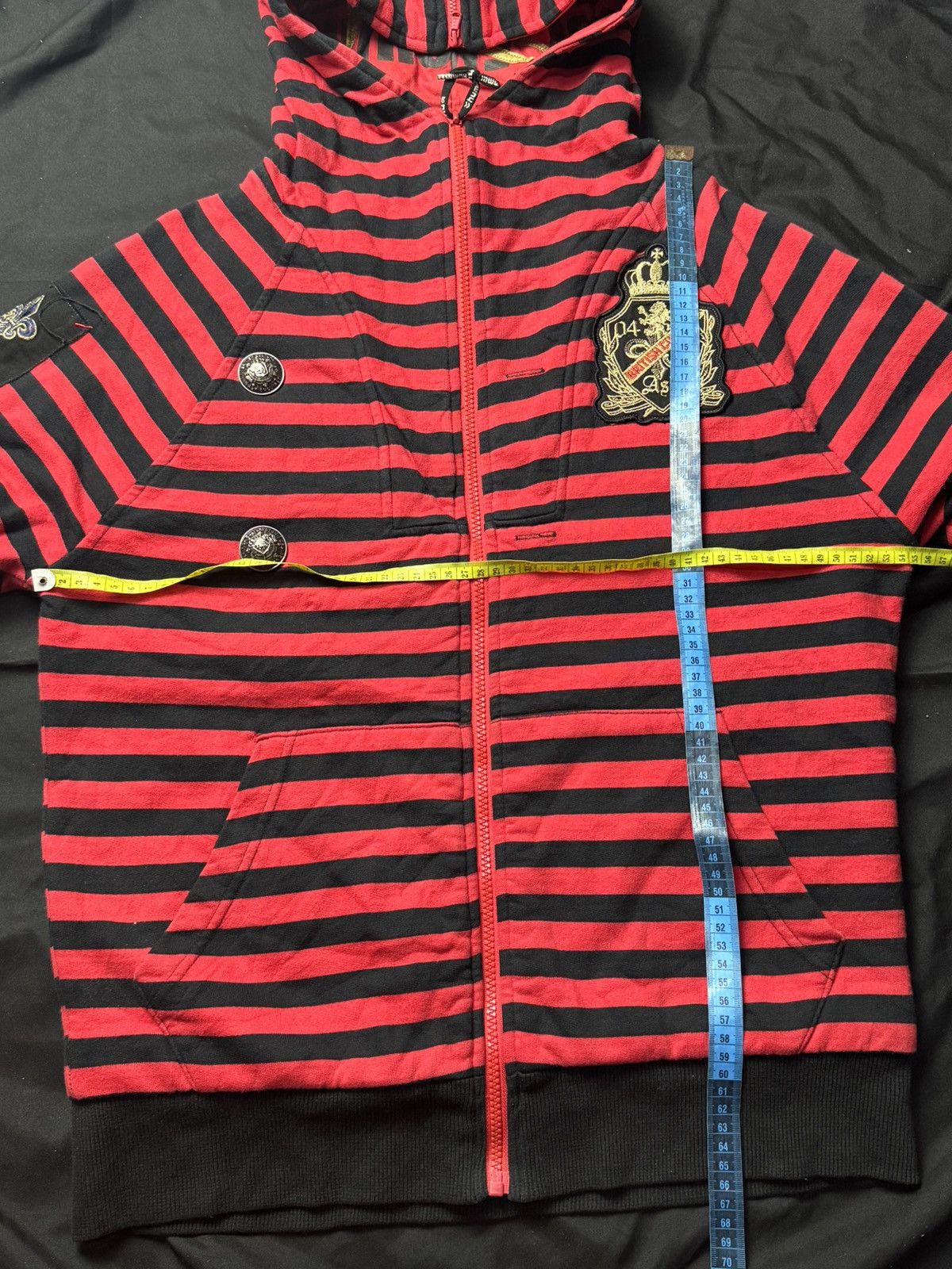 Hysteric Glamour × If Six Was Nine × Japanese Brand Ask Enquired British England Striped Hoodie Mid Sleeve Size US M / EU 48-50 / 2 - 9 Thumbnail