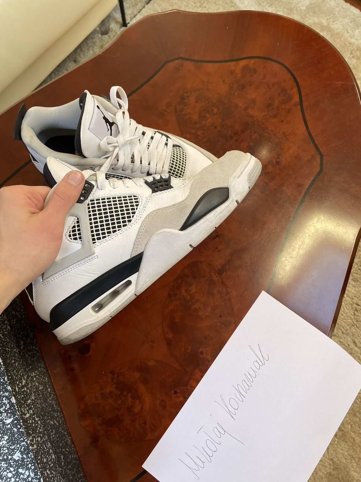 Jordan Brand Nike Air Jordan IV Military black Size US 10 / EU 43 - 11 Thumbnail
