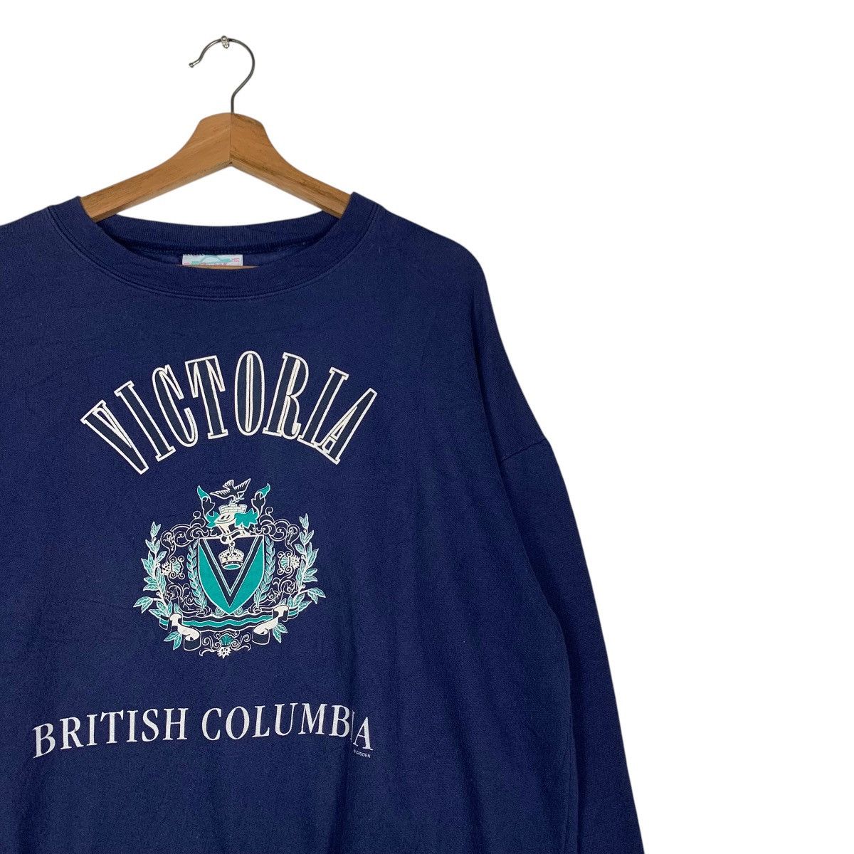 Vintage 90's VICTORIA BRITISH COLUMBIA Big Logo Sweatshirt #1471-C66 Size US M / EU 48-50 / 2 - 5 Thumbnail