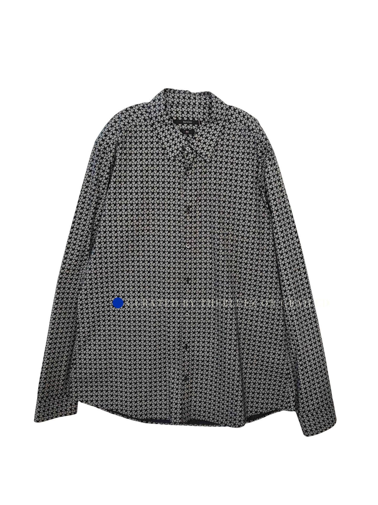 Gucci Multi Pattern Long Sleeve Button Up Shirt Size US L / EU 52-54 / 3 - 1 Thumbnail