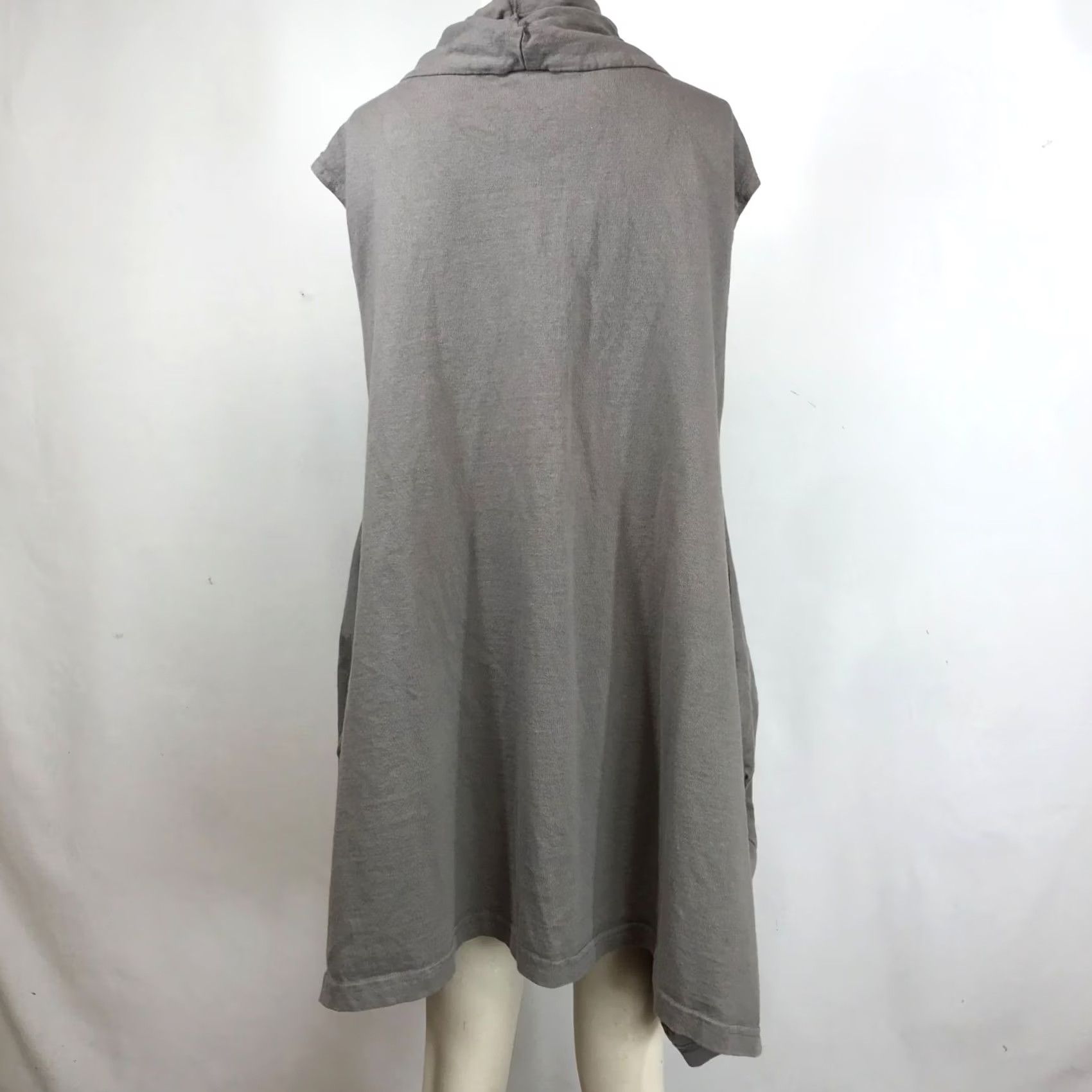 Vintage PACIFIC COTTON BRYN WALKER - Dress - Women - M - Gray - Sleeveless Cowl Neck Tunic Dress Size M / US 6-8 / IT 42-44 - 5 Thumbnail