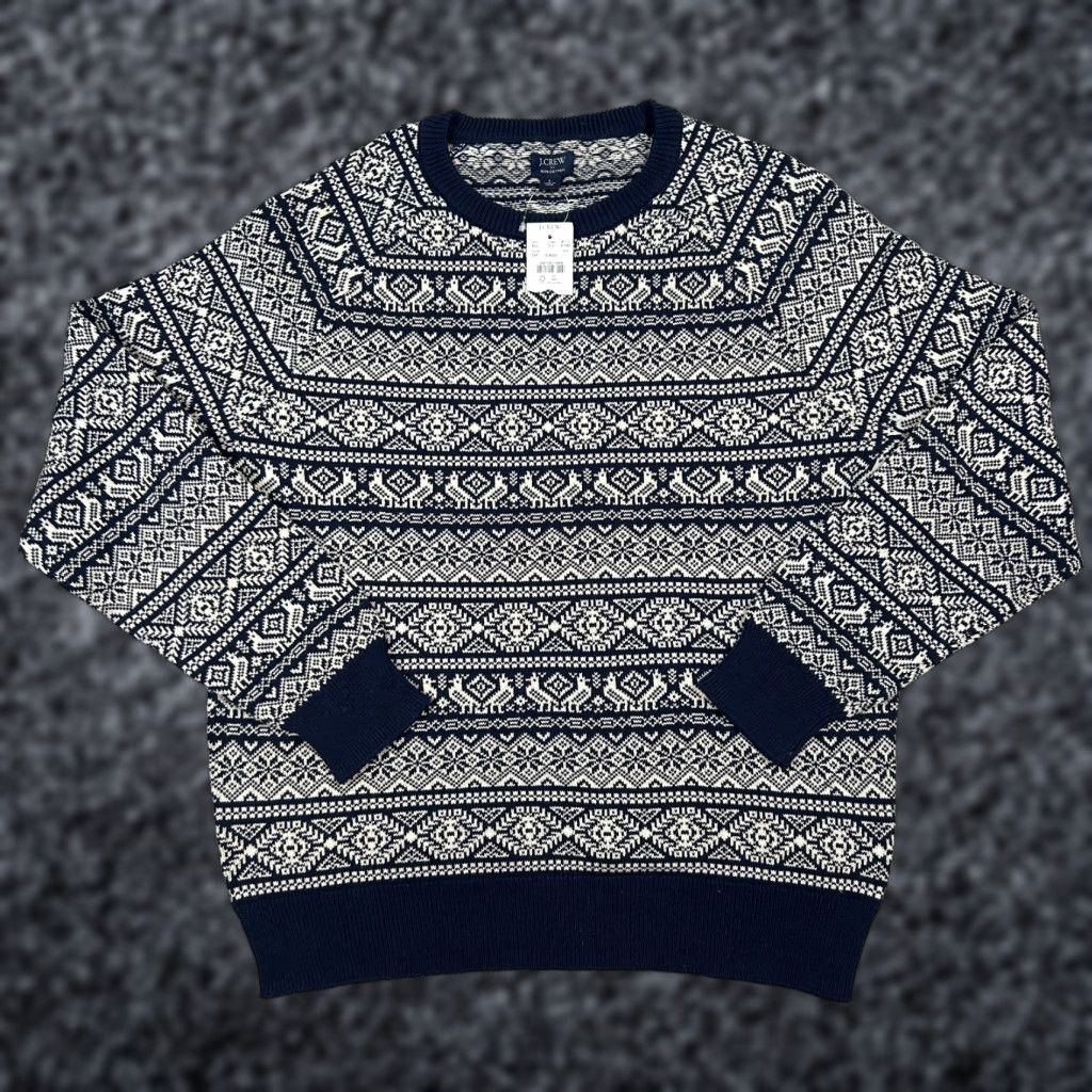 J.Crew J.CREW Crewneck Sweater 100% Cotton Navy L Long Sleeve Knit Pullover Casual Men Shirt Question? Size US L / EU 52-54 / 3 - 1 Thumbnail