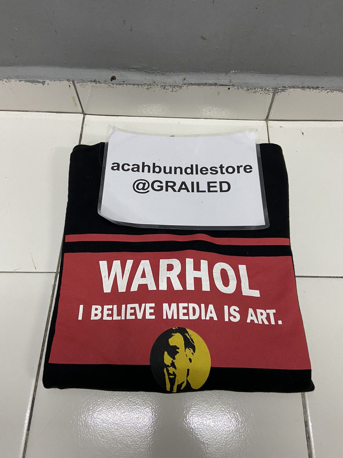 Andy Warhol × Uniqlo ANDY WARHOL I BELIEVE MEDIA IS ART SPRZNY SWEATSHIRT Size US L / EU 52-54 / 3 - 16 Thumbnail