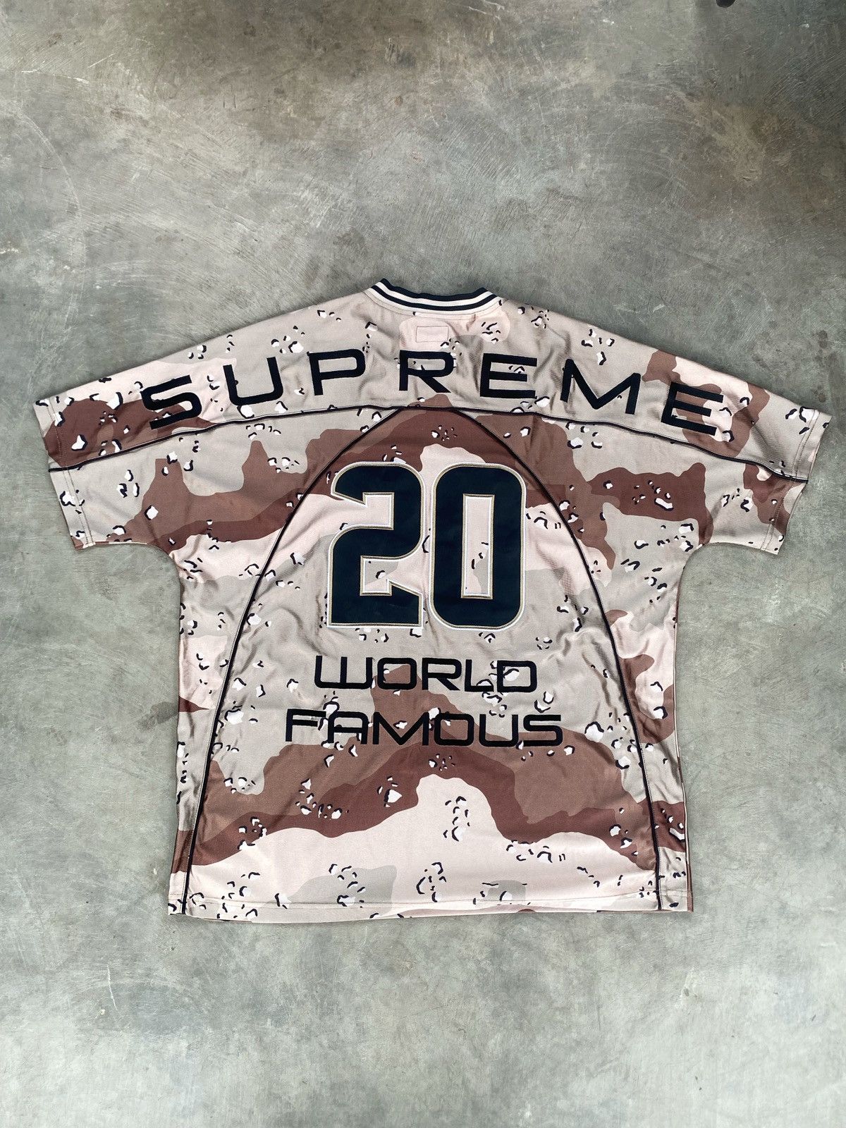 Supreme Supreme Paneled Jersey Chocolate Chip Camo Size US XL / EU 56 / 4 - 5 Thumbnail