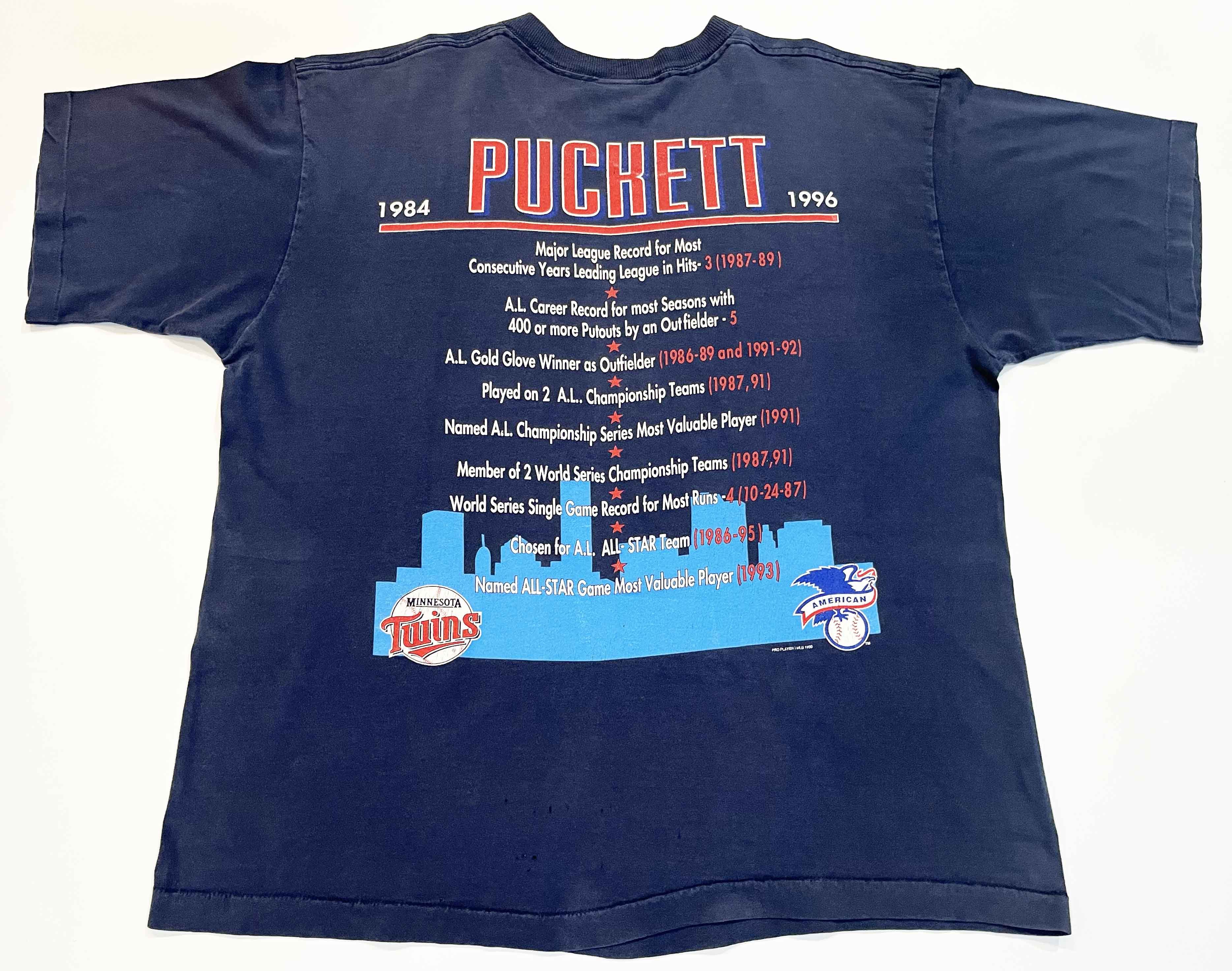 MLB × Pro Player × Vintage Vintage Pro Player 1996 MLB Minnesota Twins Puckett T-Shirt Size US XL / EU 56 / 4 - 5 Thumbnail