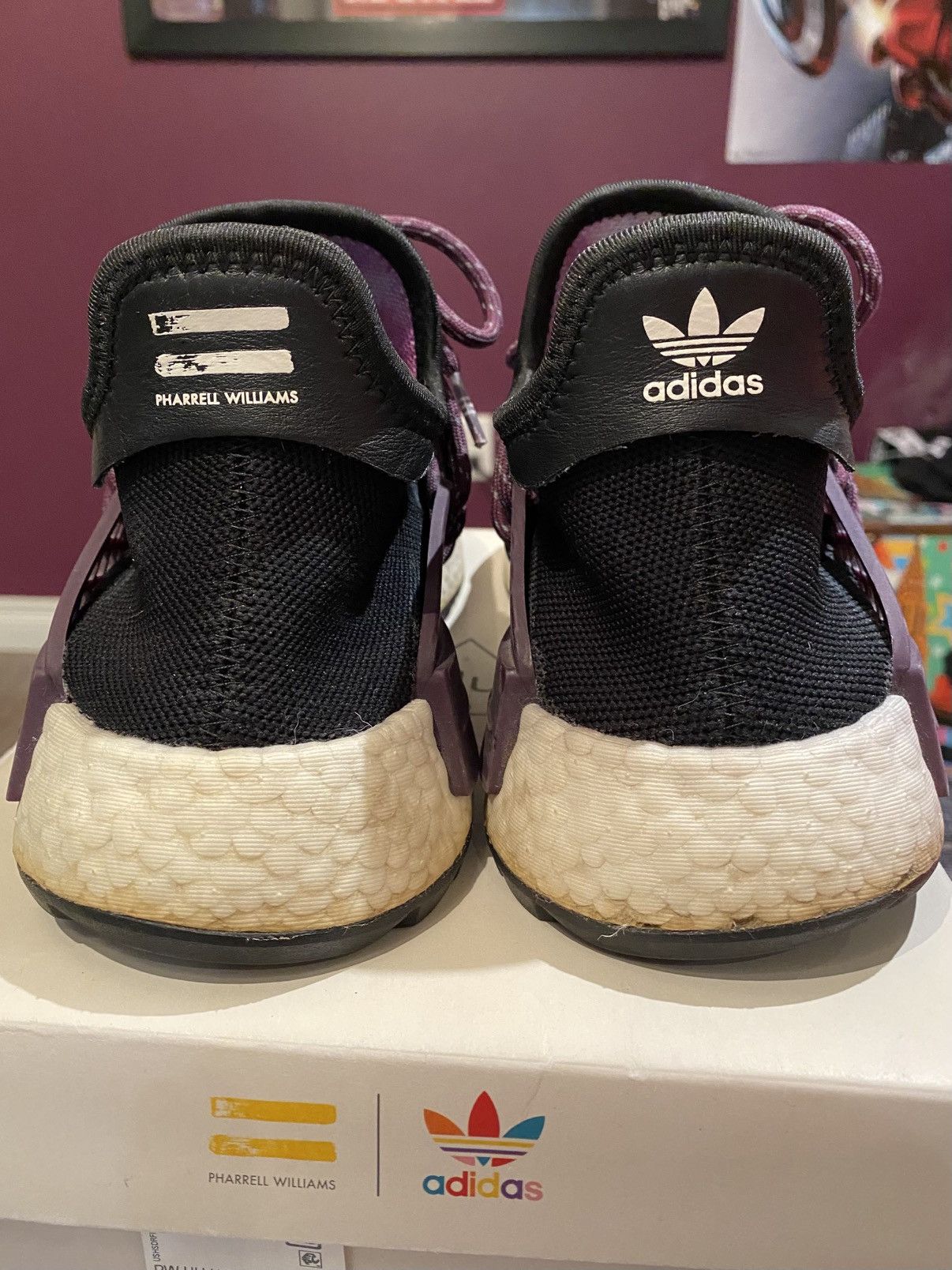 Adidas × Humanrace × Pharrell Human Race Pharrell Williams Adidas Holi NMD Core Black Size US 9.5 / EU 42-43 - 6 Thumbnail
