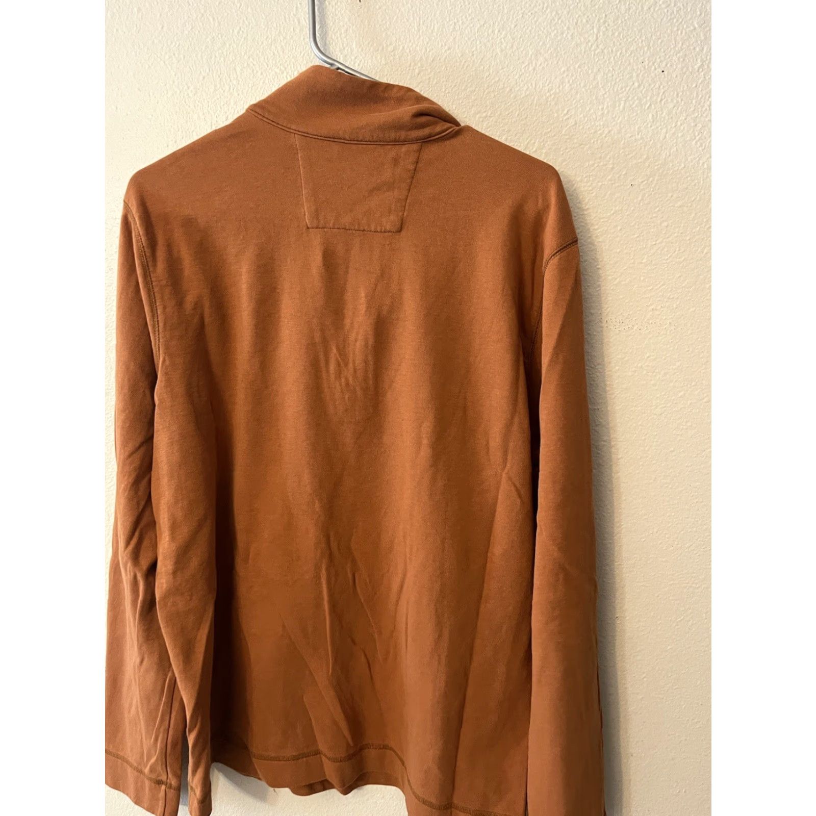 Banana Republic VINTAGE Banana Republic Mens Pullover Sweater L Brown Cotton 1/4 Button Mens Size US L / EU 52-54 / 3 - 3 Thumbnail