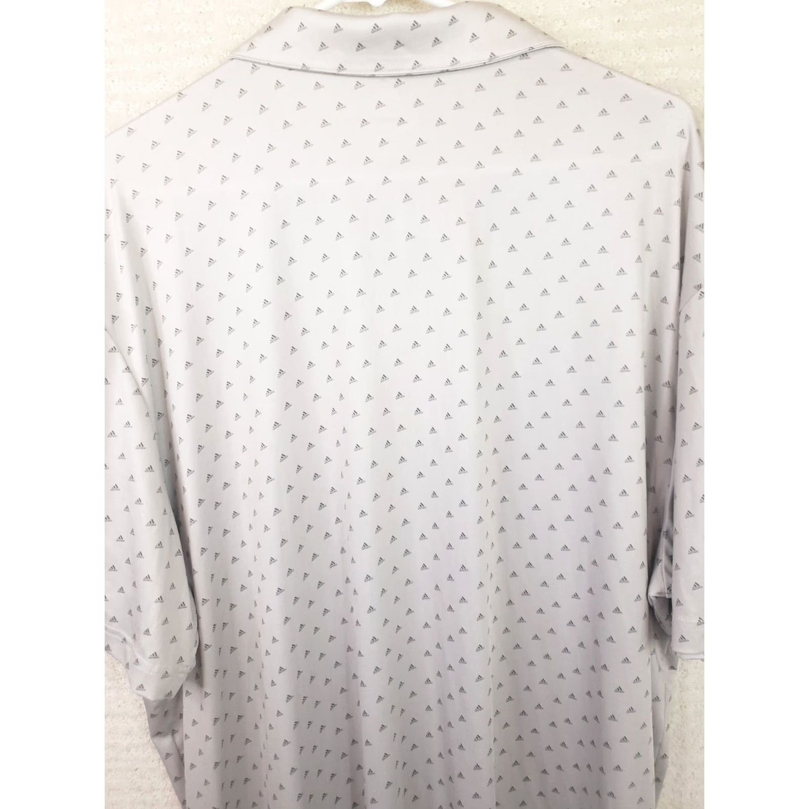 Adidas Adidas Golf Polo Shirt Mens 2XL Gray Geometric Performance All Over Print Polo Shirt Mens XXL Gray Geometric Adidas Logo Activewear Polo Mens 2XL Size US XXL / EU 58 / 5 - 7 Thumbnail