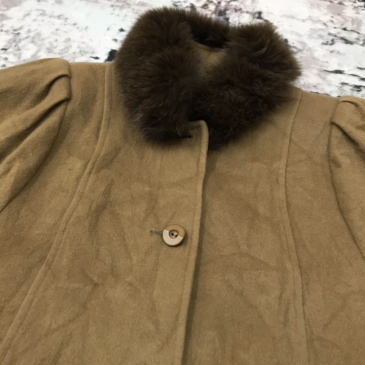 Nina Ricci Nina Ricci Paris Fur Wool Long Coat Jacket Size L / US 10 / IT 46 - 2 Thumbnail