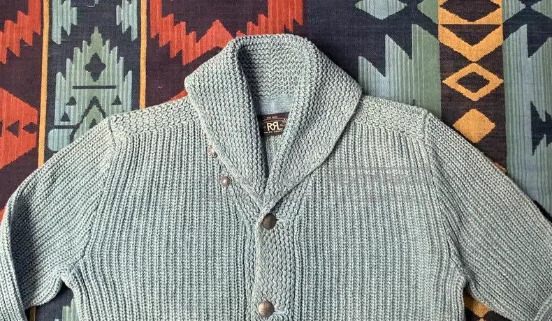 RRL Ralph Lauren RRL Ralph Lauren Whole Cotton Collar Sweater Size US M / EU 48-50 / 2 - 3 Thumbnail