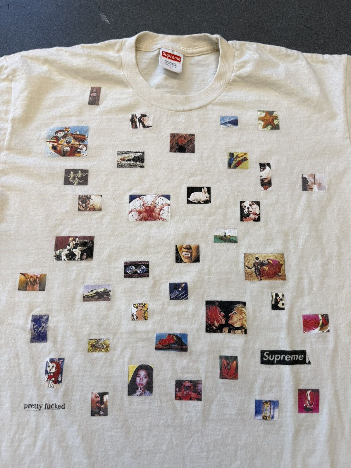 Supreme SS22 Supreme Pretty Fucked Tee Natural Size US L / EU 52-54 / 3 - 2 Thumbnail