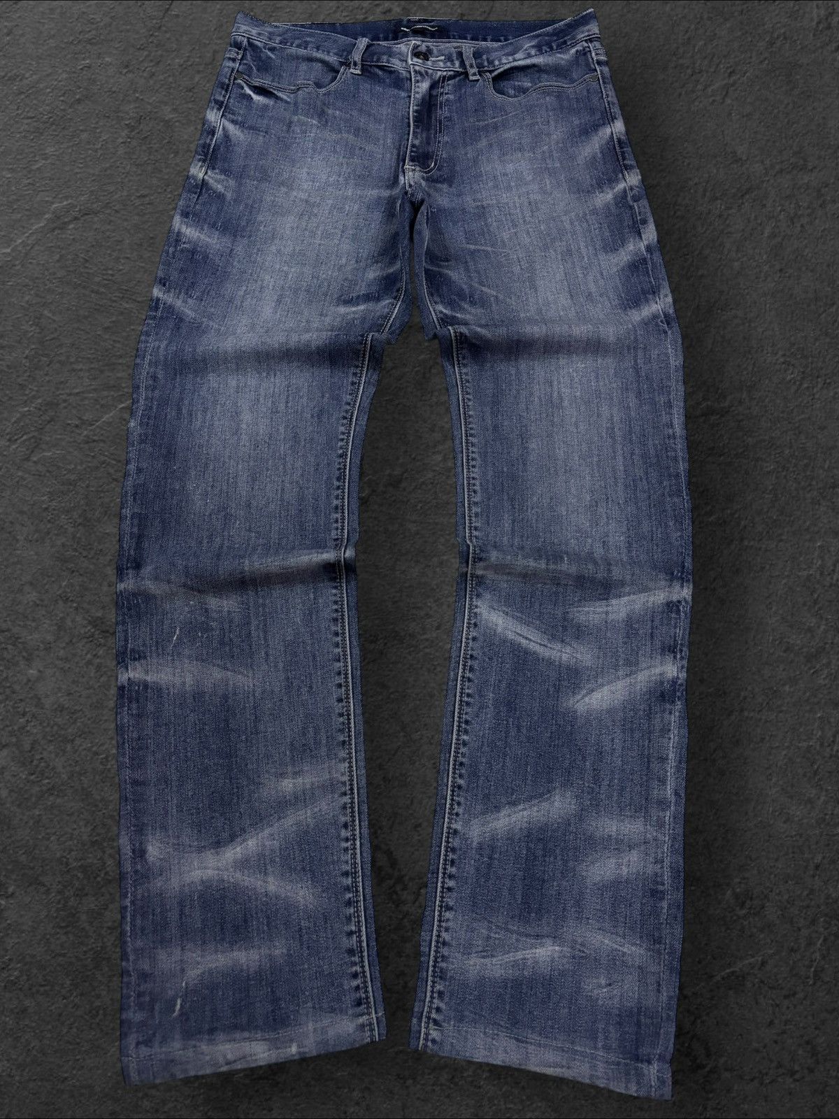 semanticdesign Semanticdesign Gold White Whisker Faded Jeans Size US 31 - 1 Thumbnail