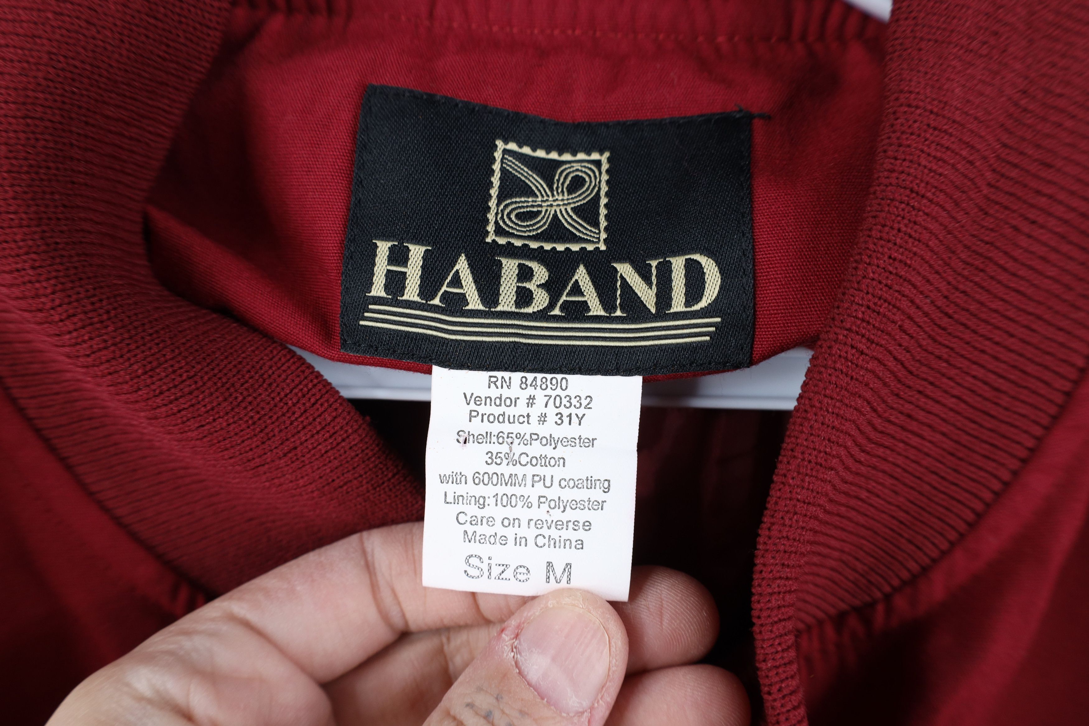 Vintage Vintage 90s Streetwear Blank Full Zip Bomber Jacket Red Size US M / EU 48-50 / 2 - 9 Thumbnail