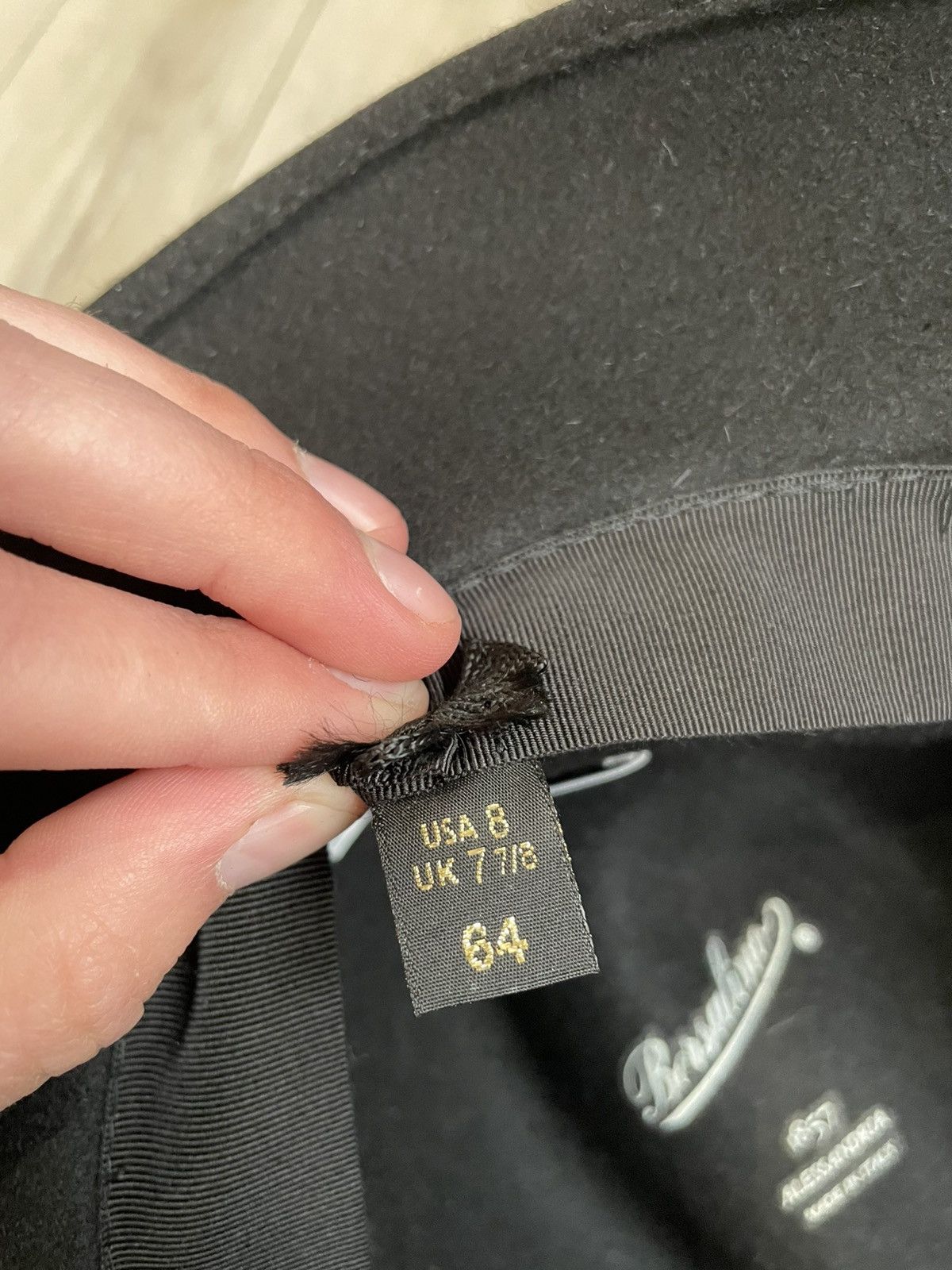 Borsalino Borsalino Alessandria 1857 Black Hat Size US8 UK 7 7/8 Size ONE SIZE - 11 Thumbnail