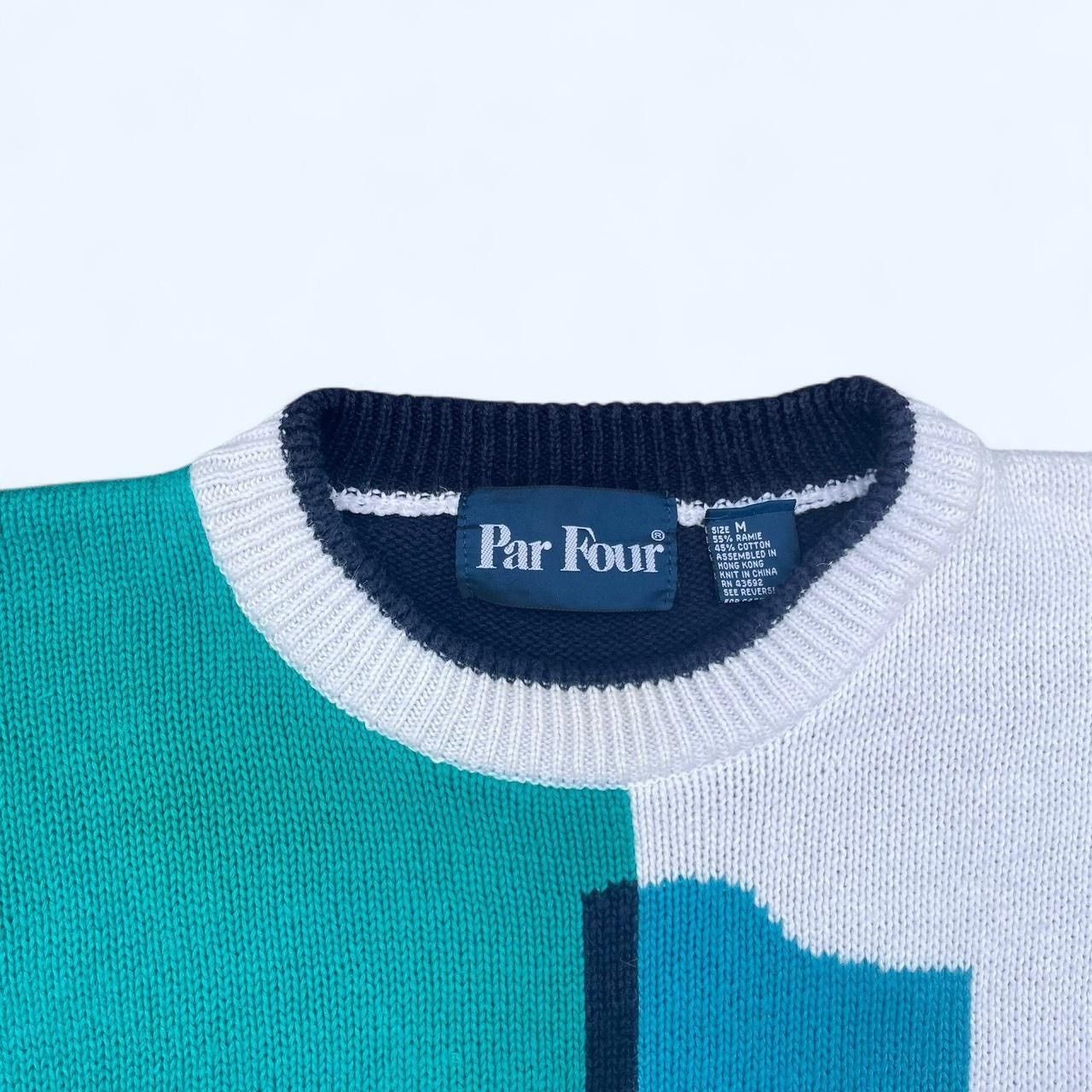 Vintage Vintage 90’s Par Four Golf Retro Geometric Sweater Size US M / EU 48-50 / 2 - 5 Thumbnail