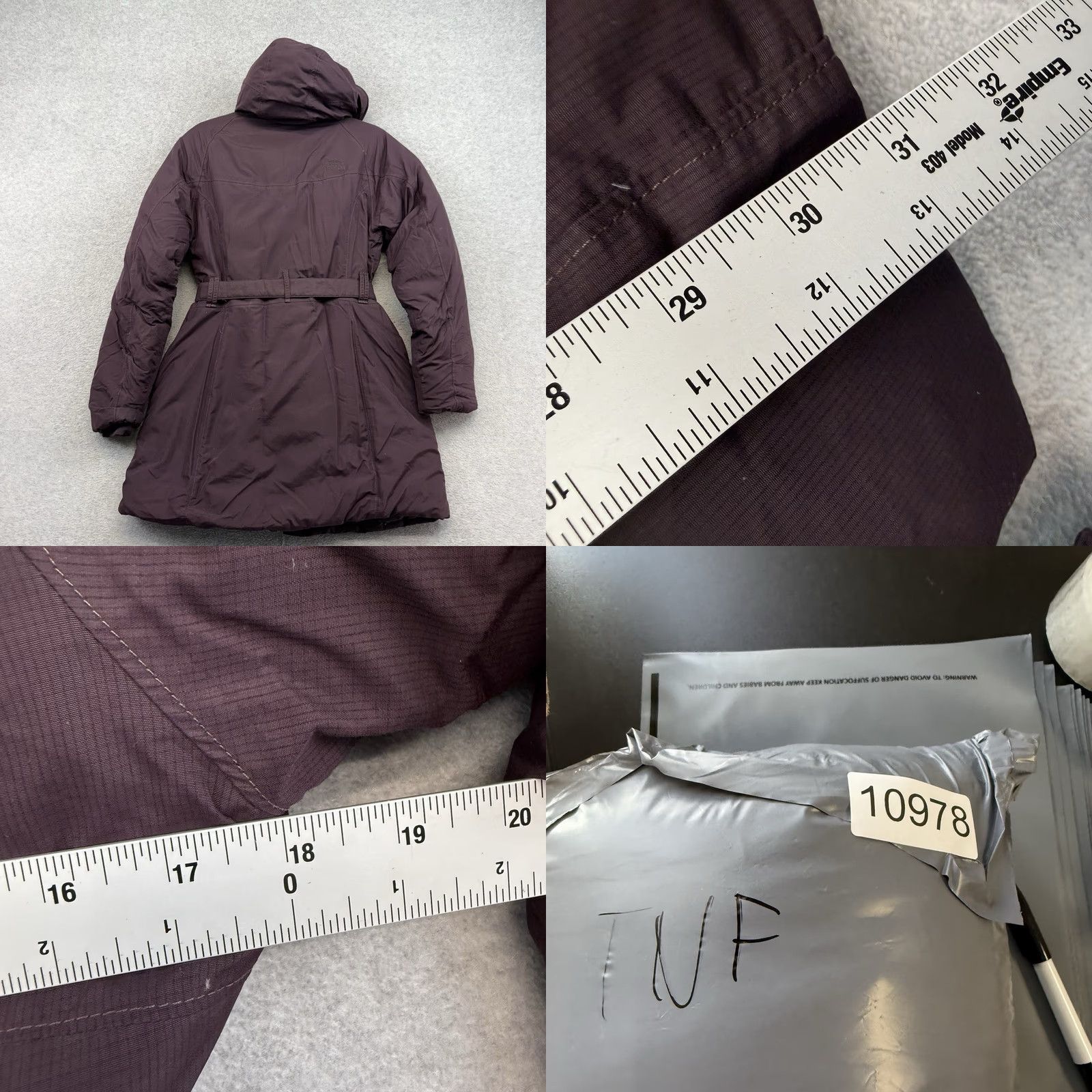The North Face VINTAGE The North Face Jacket Womens M Plum Purple Puffer Down Hood Coat Lady Size M / US 6-8 / IT 42-44 - 8 Thumbnail
