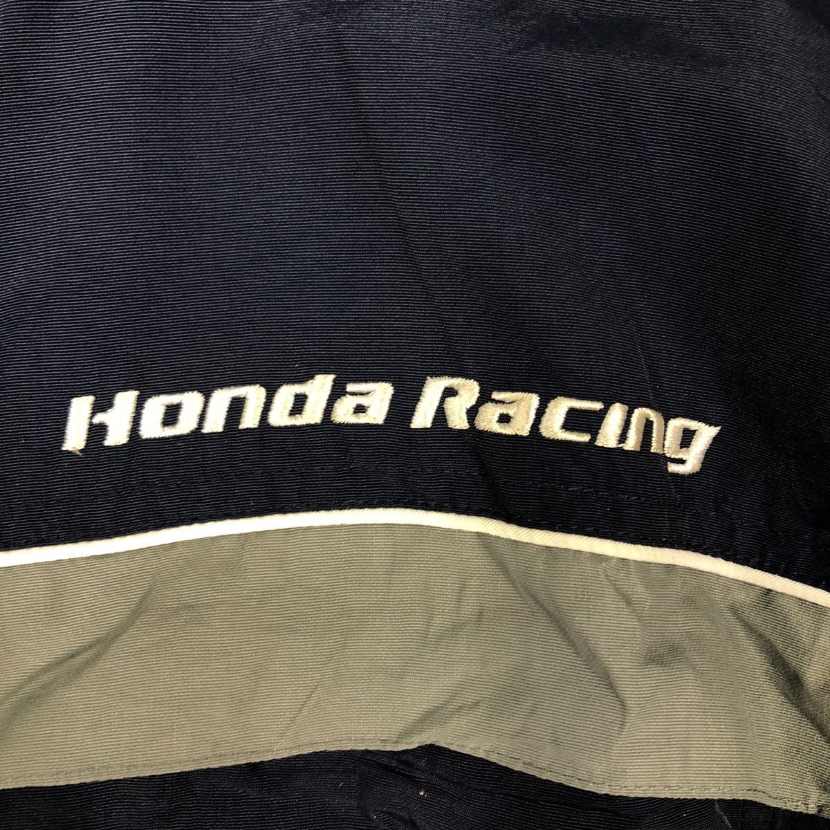 Honda 📌Vintage Biker Racing Bomber Jacket Honda Big Logo Size US L / EU 52-54 / 3 - 19 Thumbnail