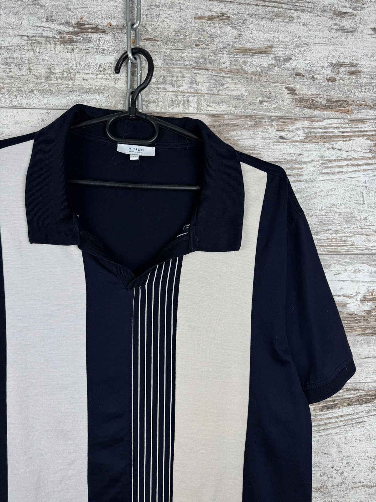 Reiss Mens Reiss polos luxury navy T-shirt tee Egyptian cotton Size US XL / EU 56 / 4 - 2 Thumbnail