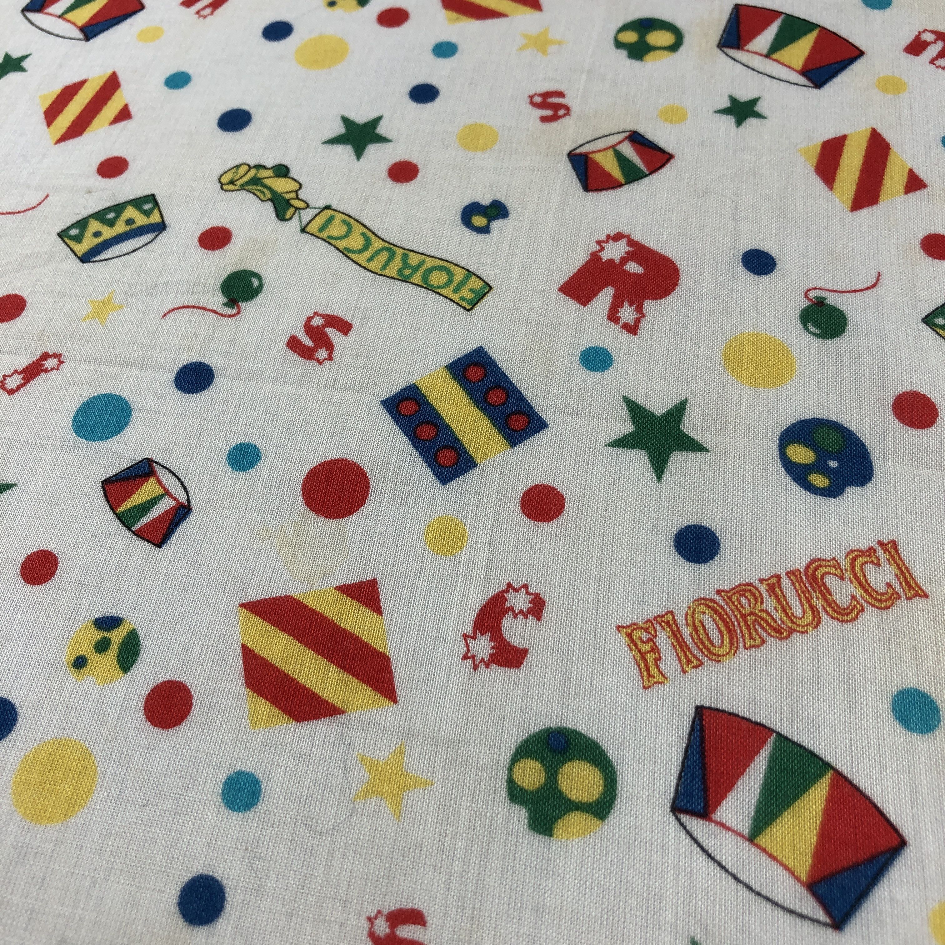 Fiorucci × Vintage Fiorucci Floral Handkerchief Neckerchief Bandana H2577 Size ONE SIZE - 5 Thumbnail