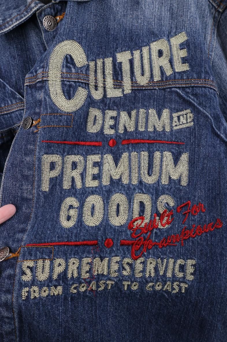 Vintage Vintage 90s Y2K Streetwear Denim Chore Trucker Jacket Size US XL / EU 56 / 4 - 4 Thumbnail