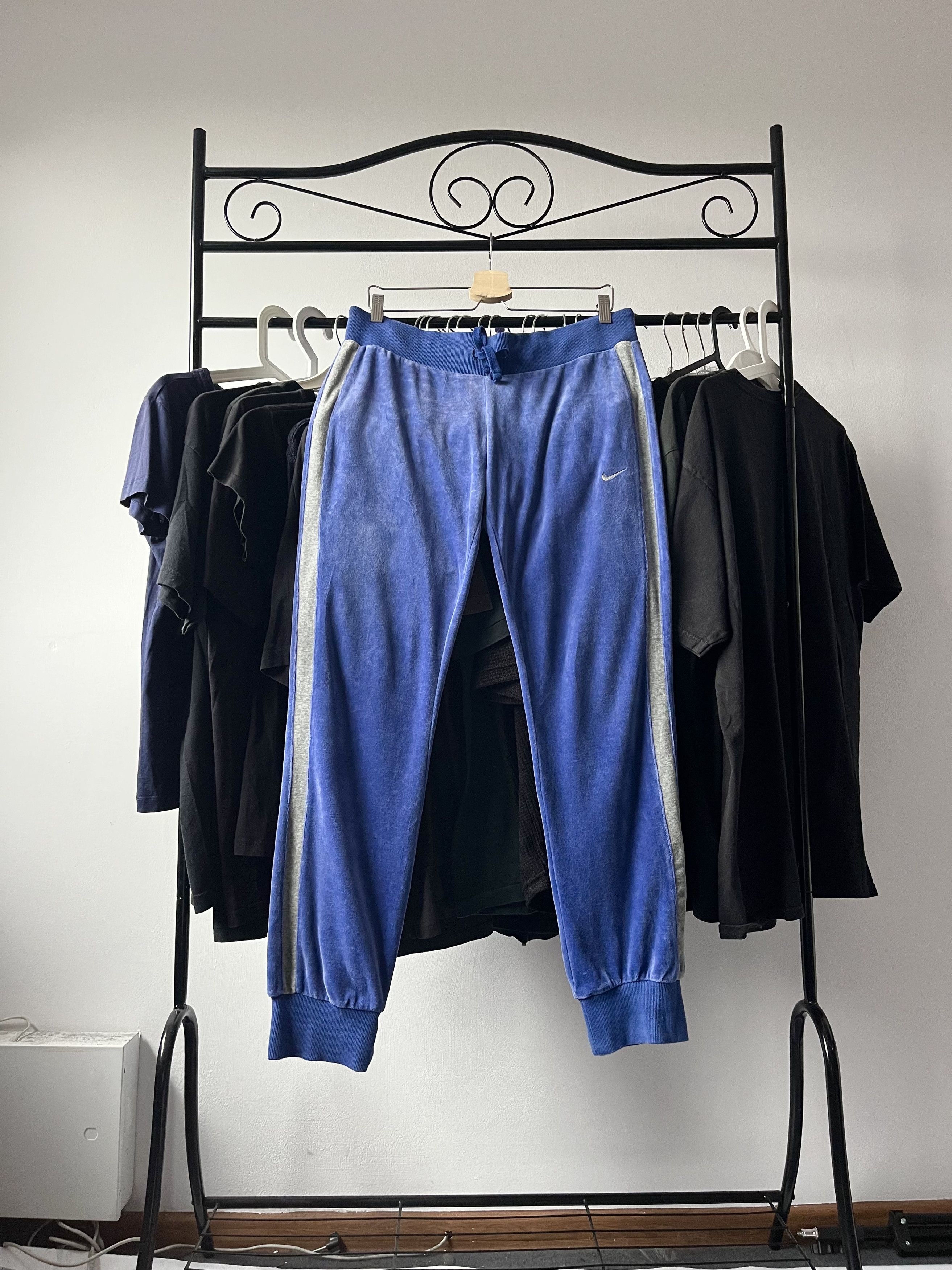Nike Nike pants velvet navy grey relaxed Size 36" / US 14 / IT 50 - 1 Thumbnail