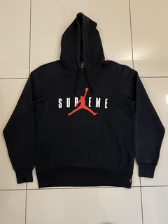 Supreme jordan best sale hoodie real