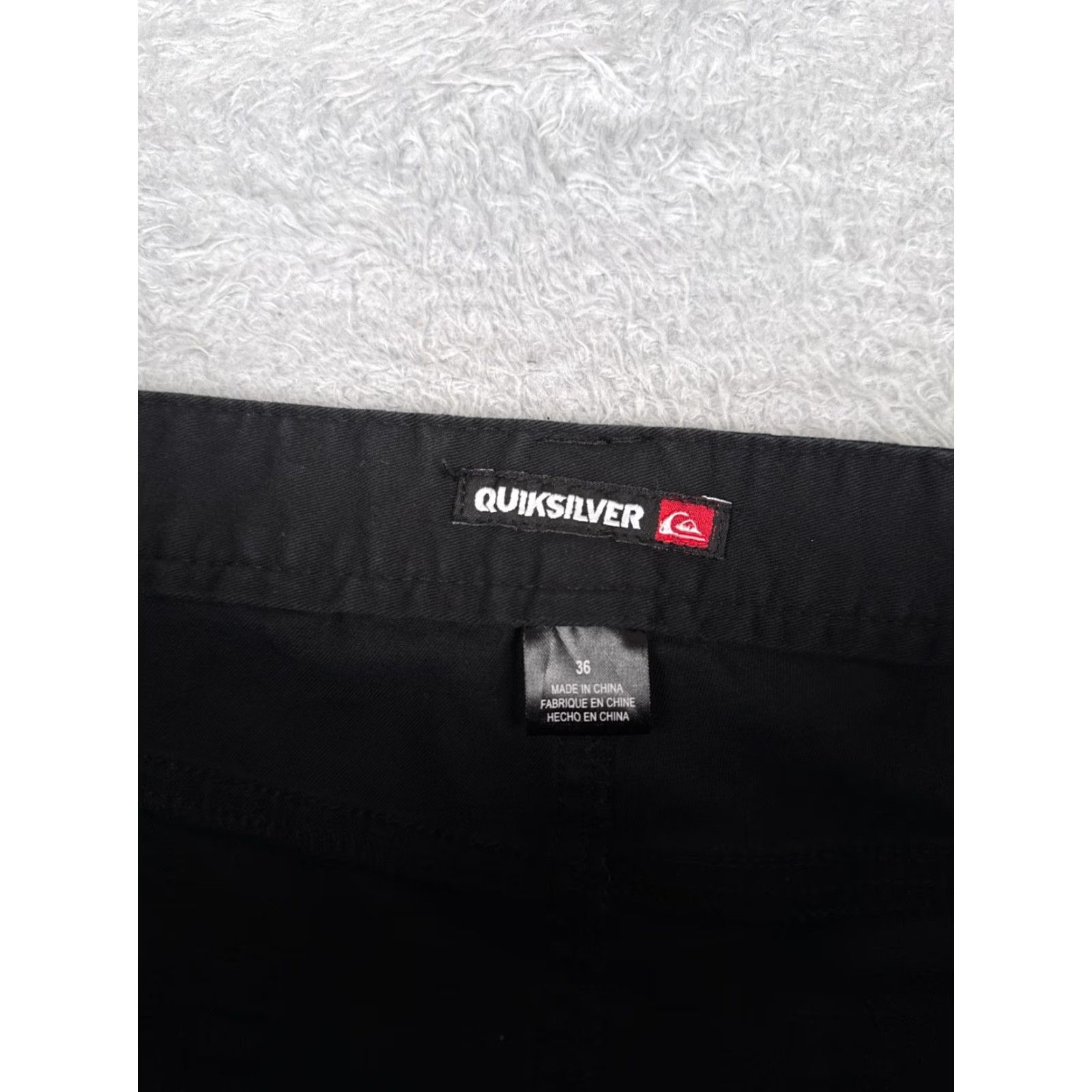 Quiksilver Quiksilver Shorts Men 36 Black Cotton Blend Twill Chino Skate Beach Casual 36x10 Size US 36 / EU 52 - 7 Thumbnail