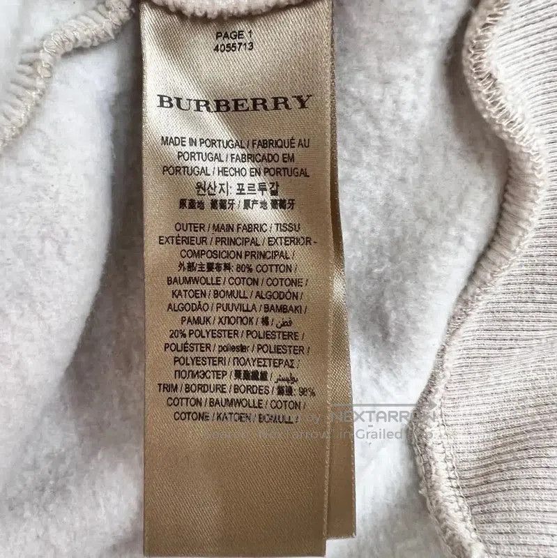 Burberry Burberry Grey Cotton Blend Women's Sweatshirt. Size M / US 6-8 / IT 42-44 - 5 Thumbnail