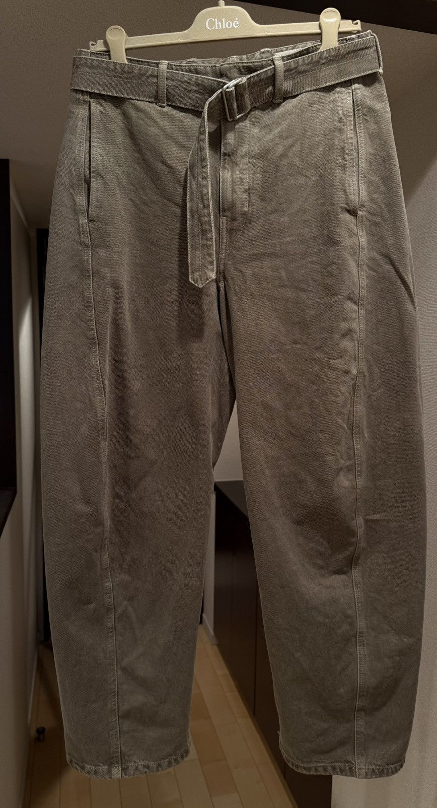 Lemaire Lemaire very rare "snow olive" twisted belted jeans size M Size US 30 / EU 46 - 2 Thumbnail