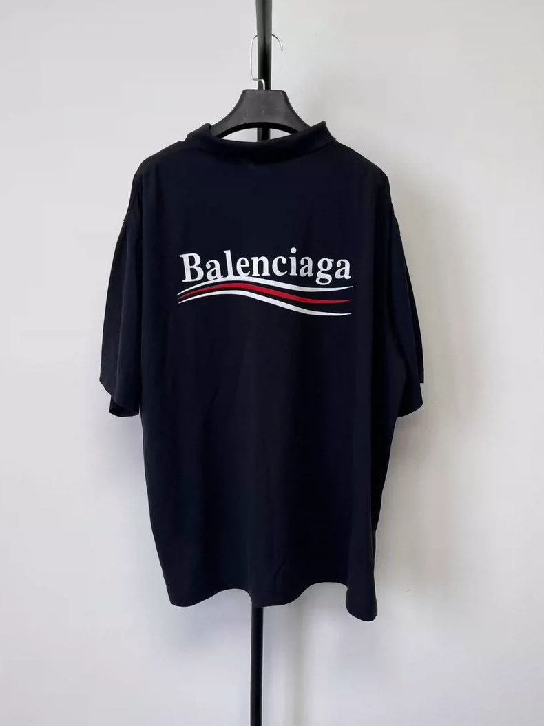 Balenciaga Balenciaga Logo Button Short Sleeve Polo Shirt Size US M / EU 48-50 / 2 - 2 Thumbnail