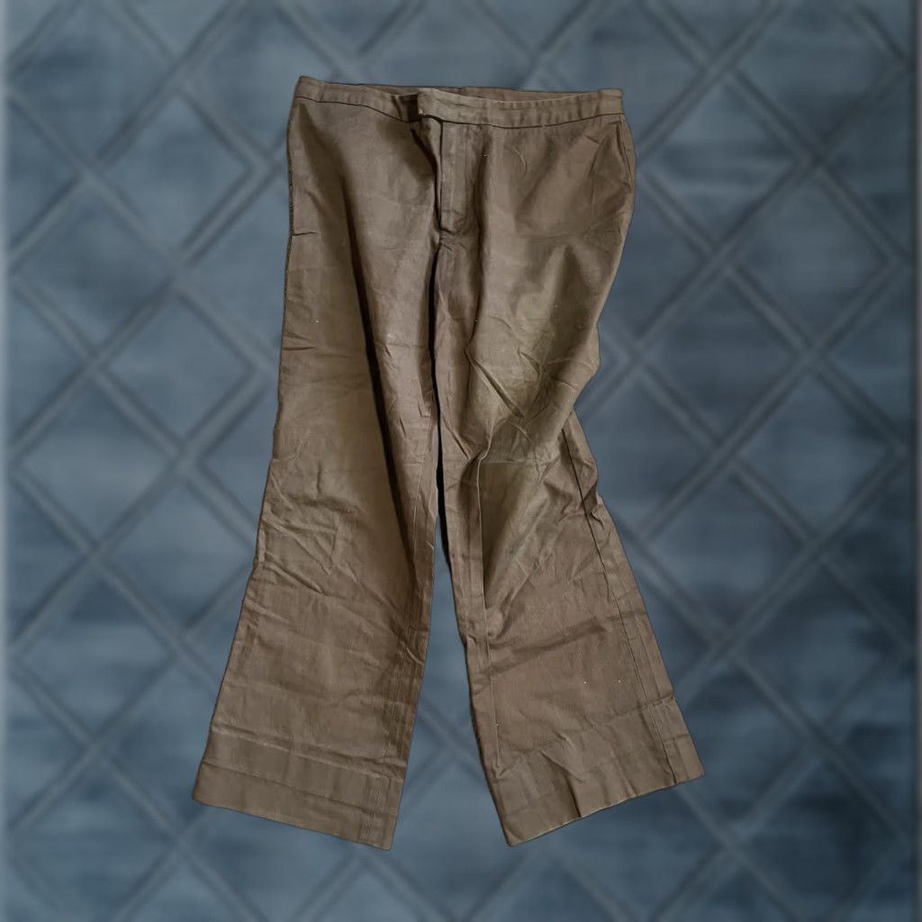 Gap GAP Women's Pants Flat Front Chino 12 Regular Brown Size 34" / US 12 / IT 48 - 1 Thumbnail