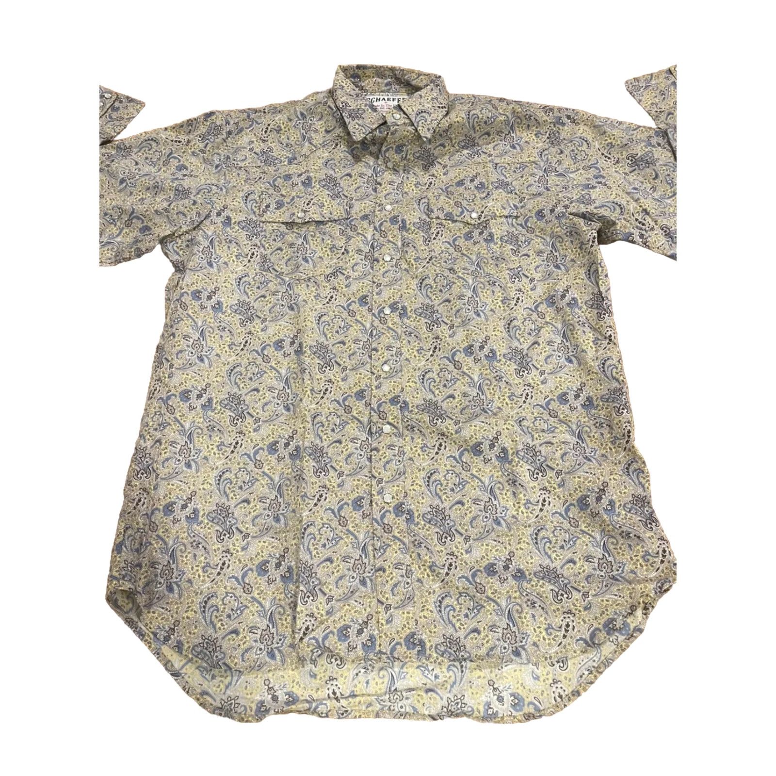X-LARGE Vintage Schaefer Western Pearl Snap Shirt XL Bandana Print USA HTF! User: Vintage Schaefer Western Pearl Snap Shirt XL Bandana Print USA HTF! Size US XL / EU 56 / 4 - 4 Thumbnail