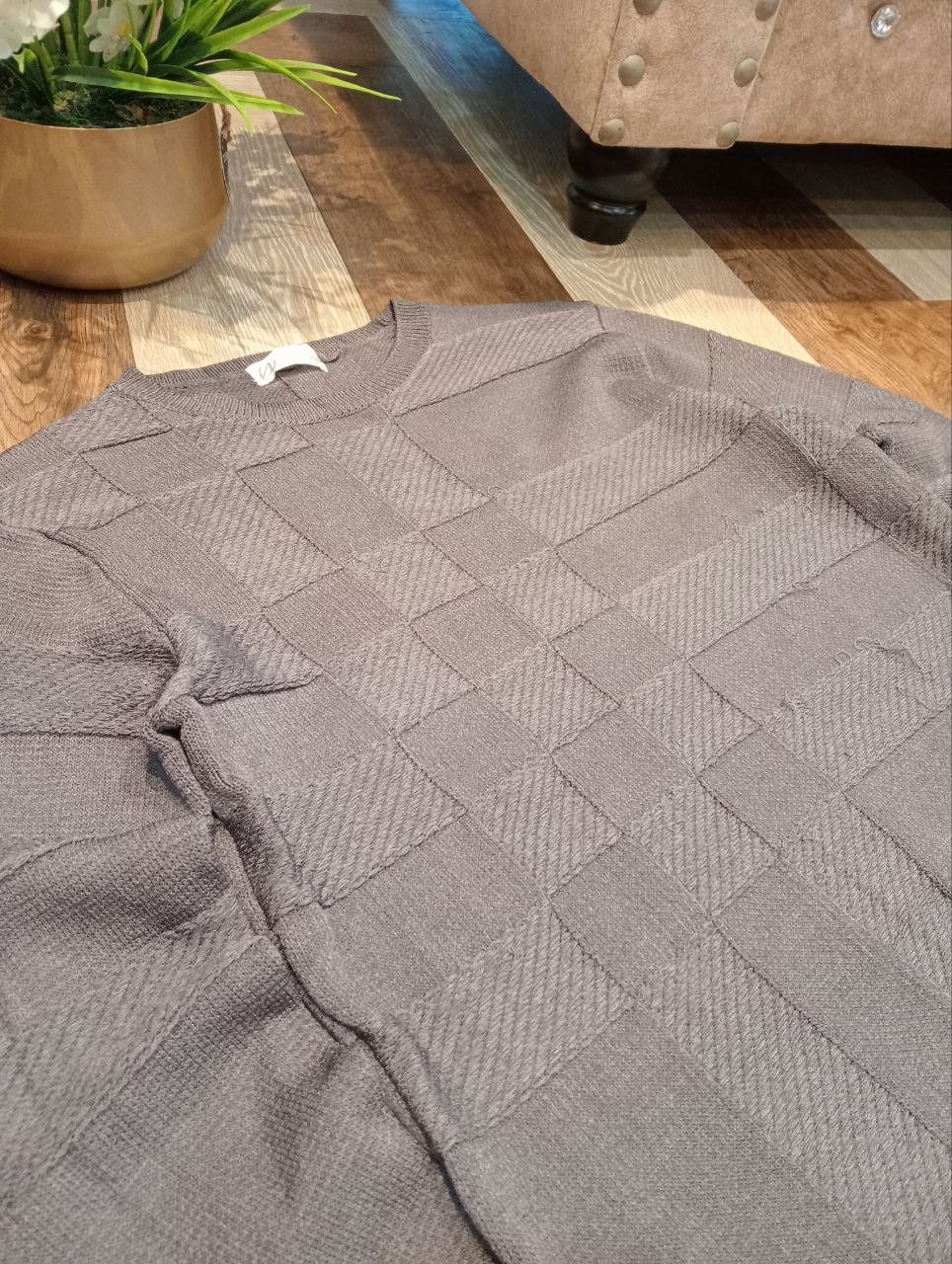 Tornado Mart TORNADO MART JAPAN PATCHWORK CREWNECK KNIT TOP SWEATER Size US L / EU 52-54 / 3 - 5 Thumbnail