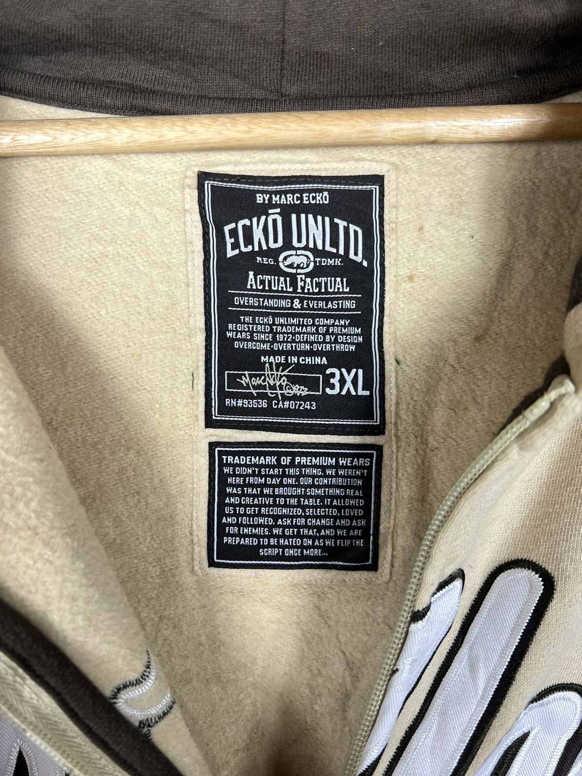 Ecko Unltd. Vintage Y2K Ecko Unltd Big Logo Zip Hoodie 3XL Size US XXL / EU 58 / 5 - 4 Thumbnail
