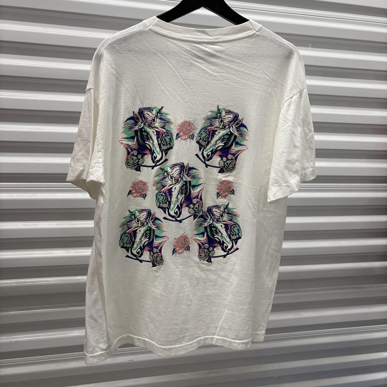 Vintage Vintage 90s Unicorn Single Stitch Tee Size US XL / EU 56 / 4 - 3 Thumbnail