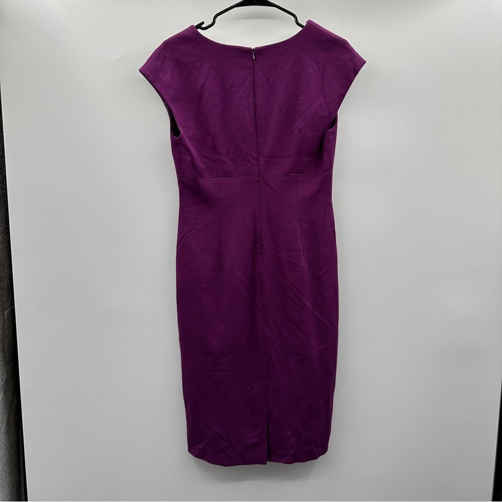 Trina Turk Trina Turk Purple Embellished Short Sleeve Midi Dress Size M / US 6-8 / IT 42-44 - 4 Thumbnail
