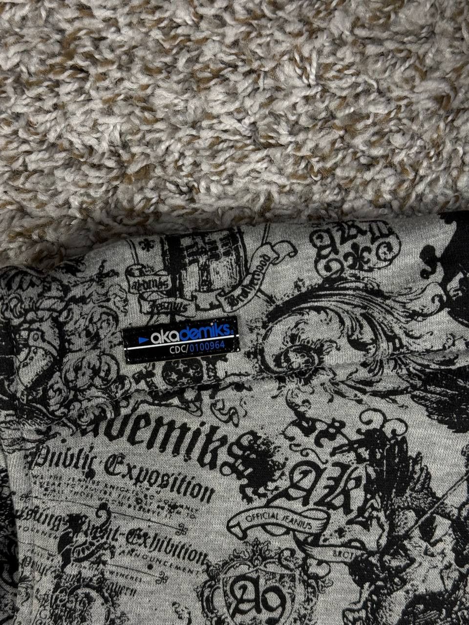 Akademiks Vintage Akademiks Y2K Gothic All Over Print Hoodie Hip Hop Size US XXL / EU 58 / 5 - 5 Thumbnail