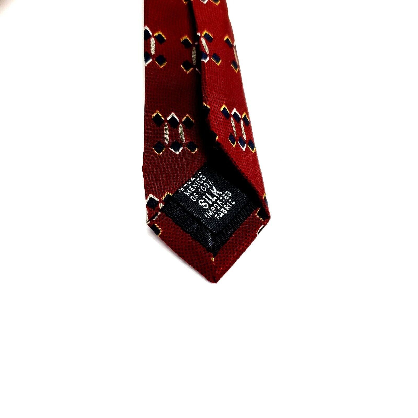 Bill Blass Bill Blass Black Label Silk Tie Red Print Short Wide Size ONE SIZE - 4 Thumbnail