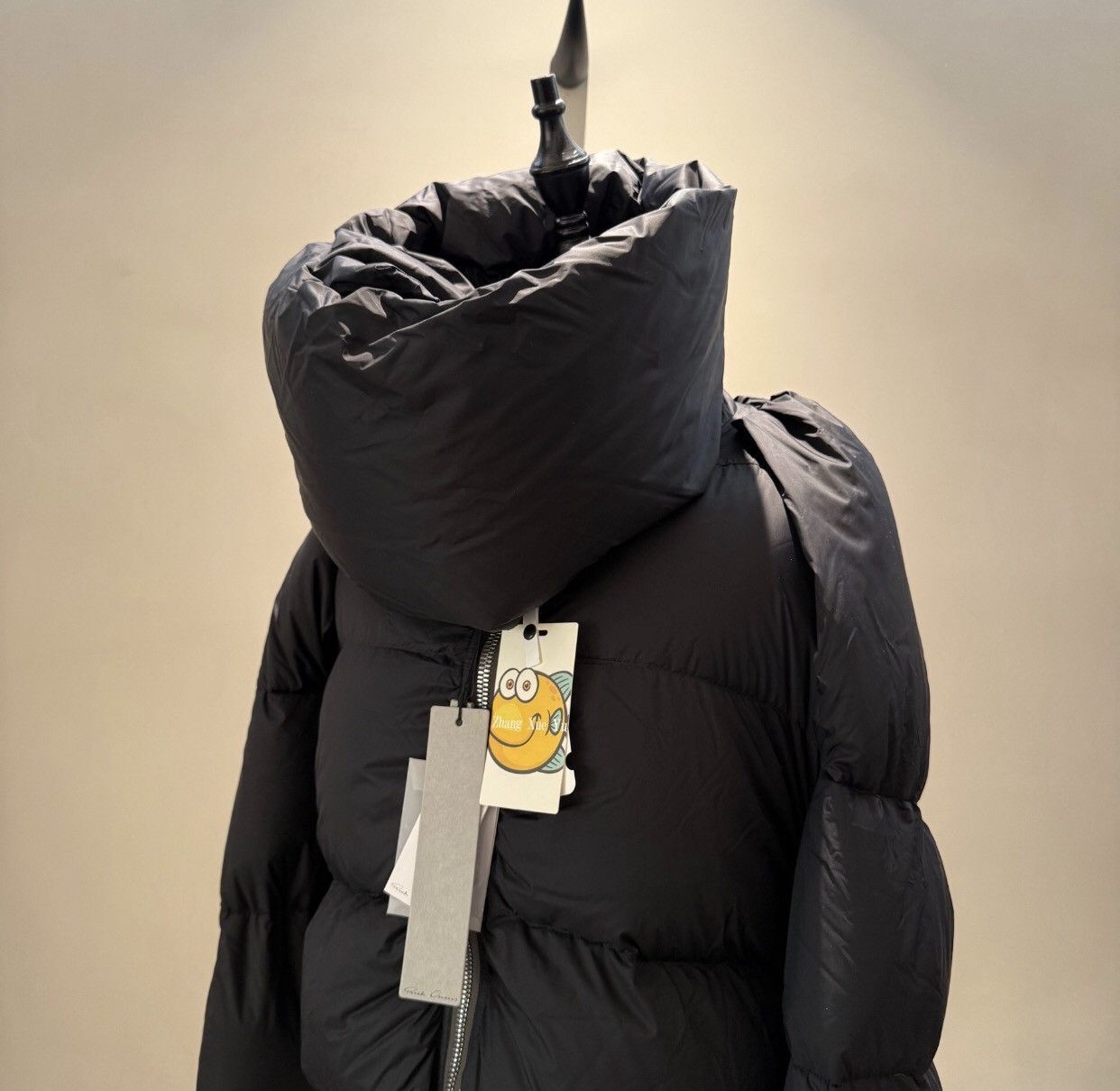 Rick Owens Rick owens mainline show style scarf down jacket2412- Size US M / EU 48-50 / 2 - 3 Thumbnail