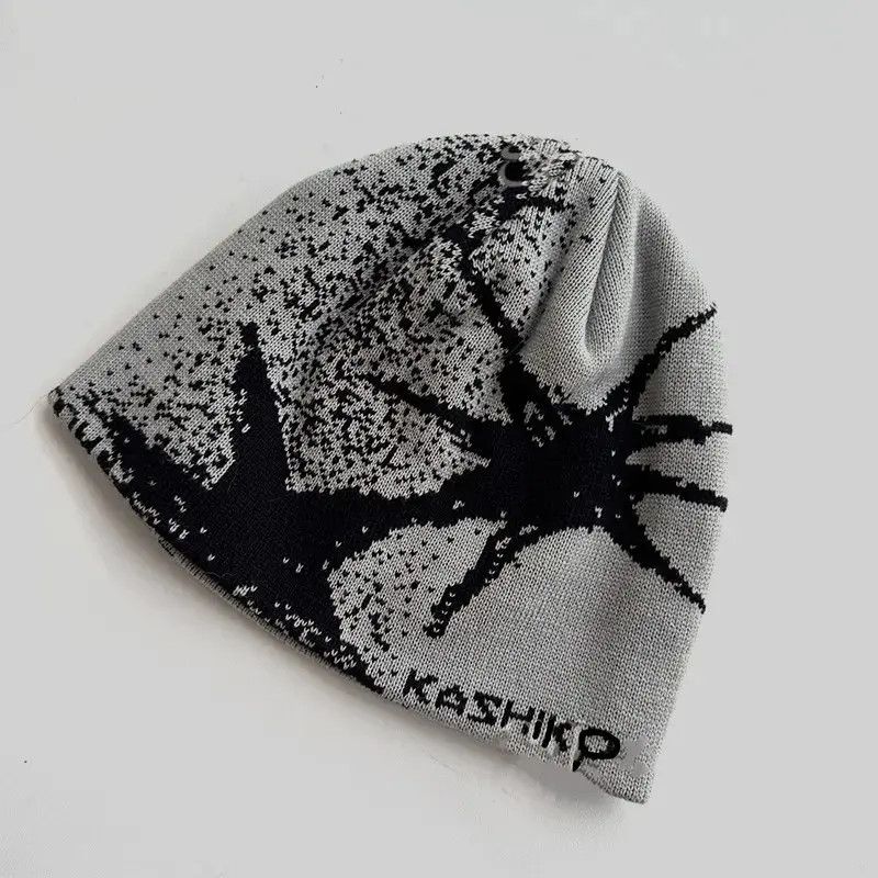 Japanese Brand Knit Hat Winter Beanie Kpop Y2k Size ONE SIZE - 3 Thumbnail