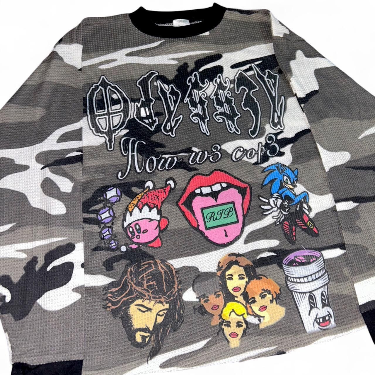 Other Odyss3y 1 of 1 “HOW W3 COP3” vintage thermal tee Size US L / EU 52-54 / 3 - 2 Thumbnail